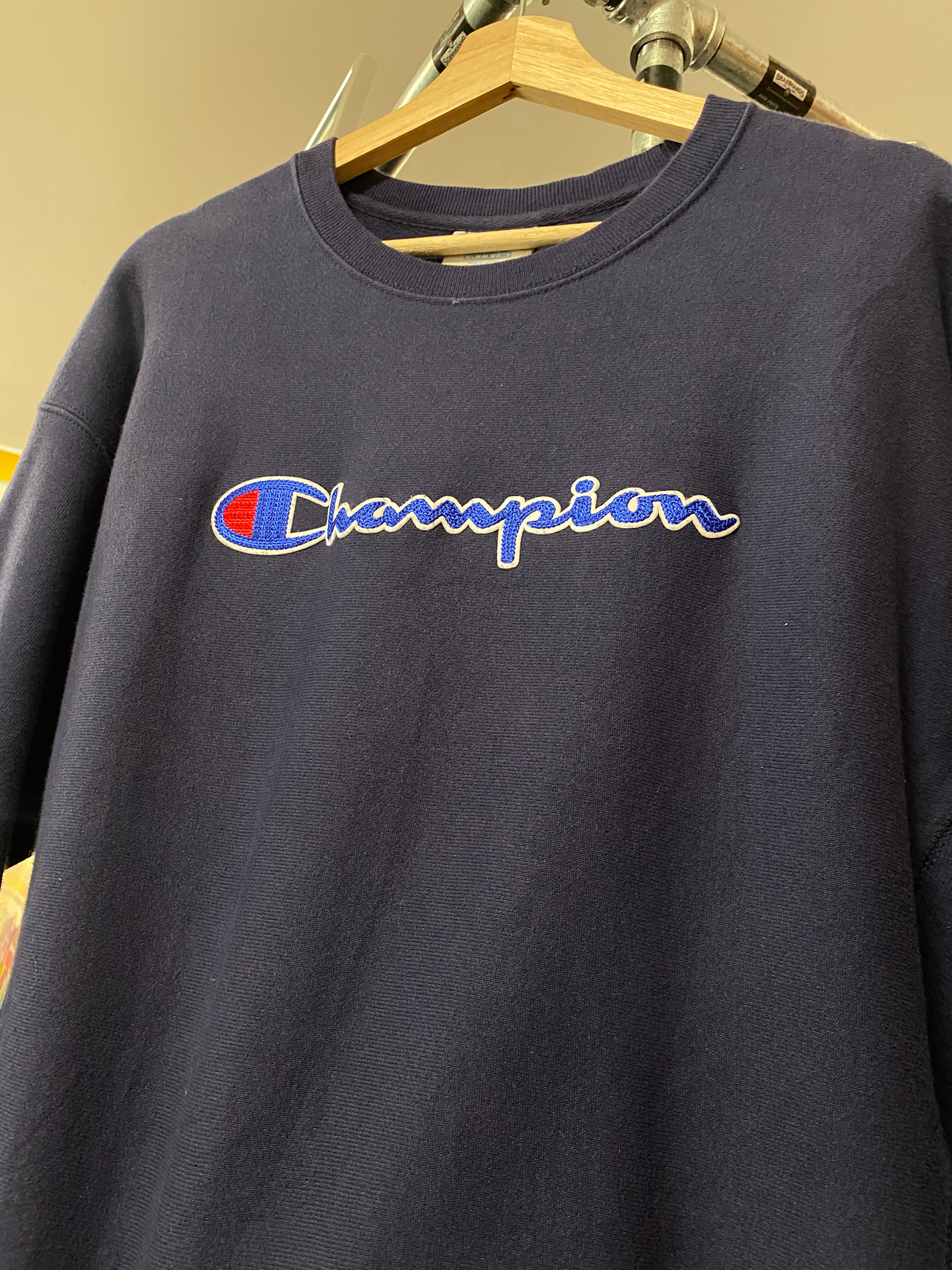 L - Champion Reverse Weave Spellout Jumper