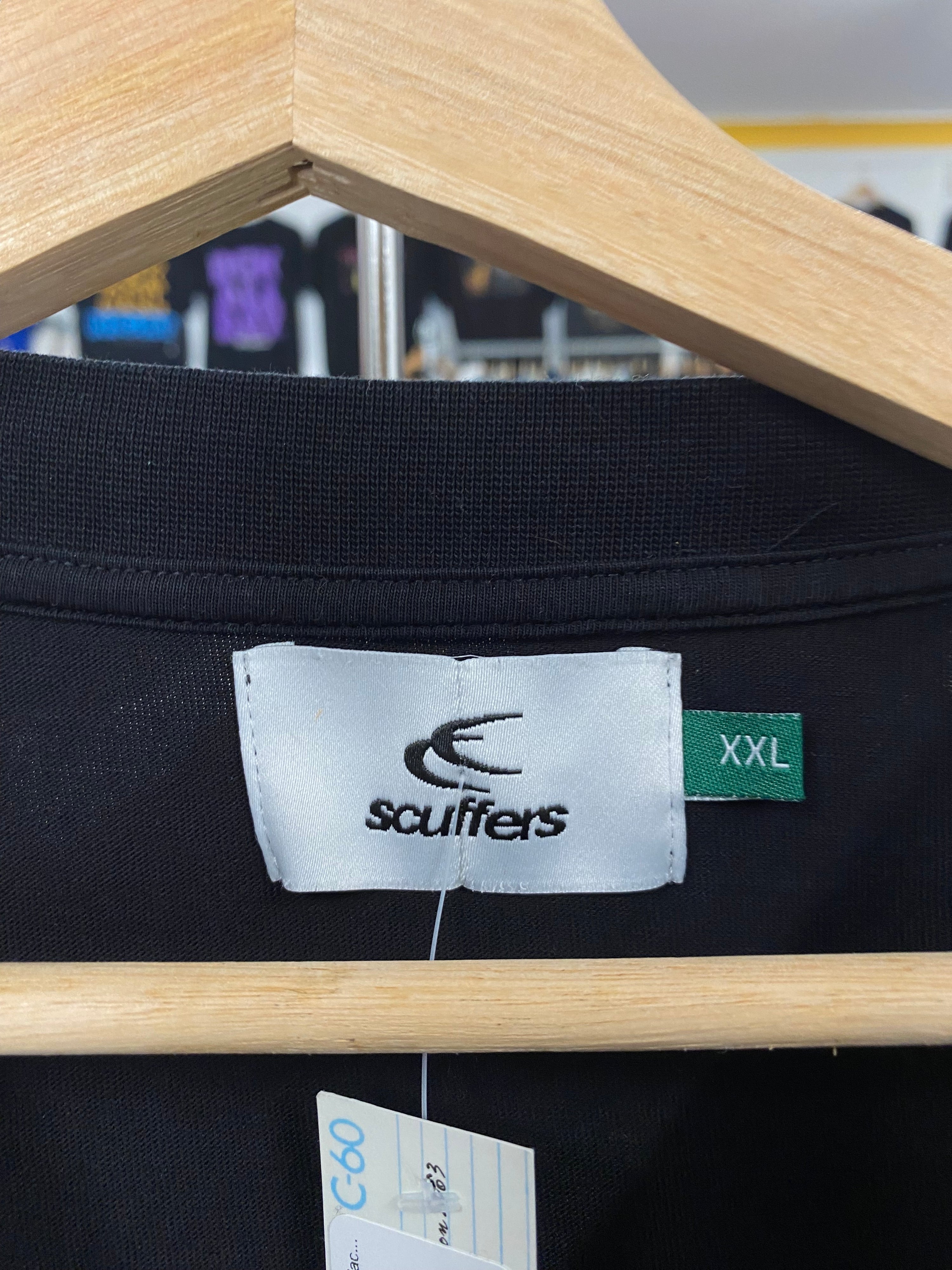 [2XL] SCUFFERS Double Sun Double Sided Black Tshirt