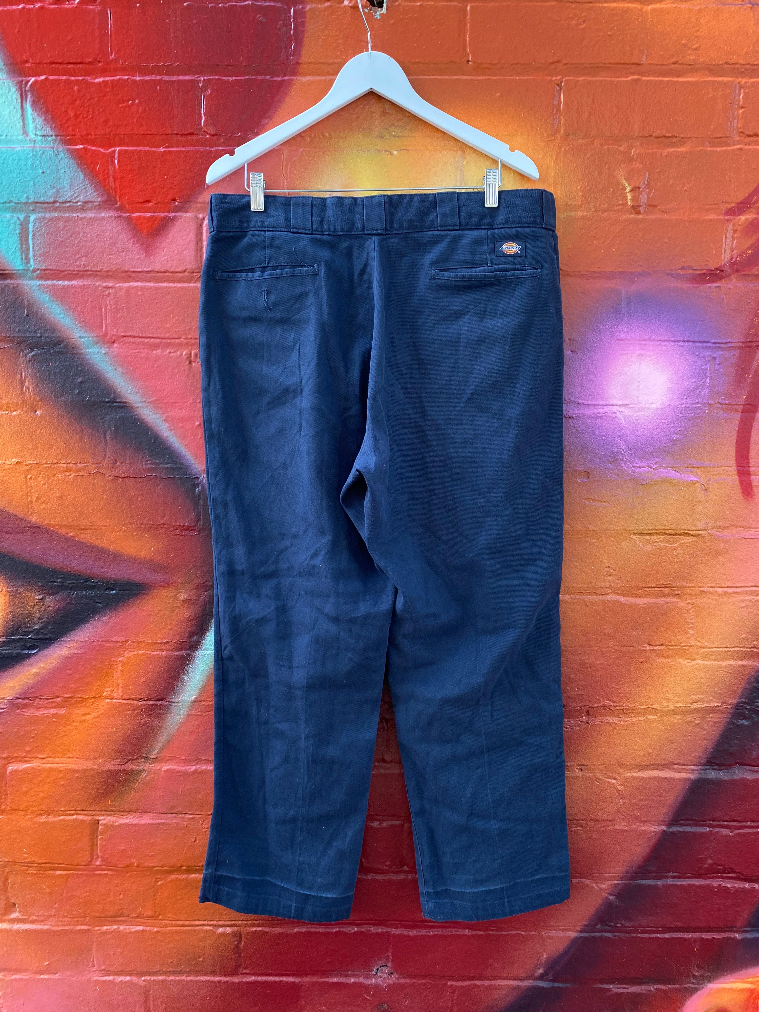 [38] Dickies Flex Navy Work Pants D166