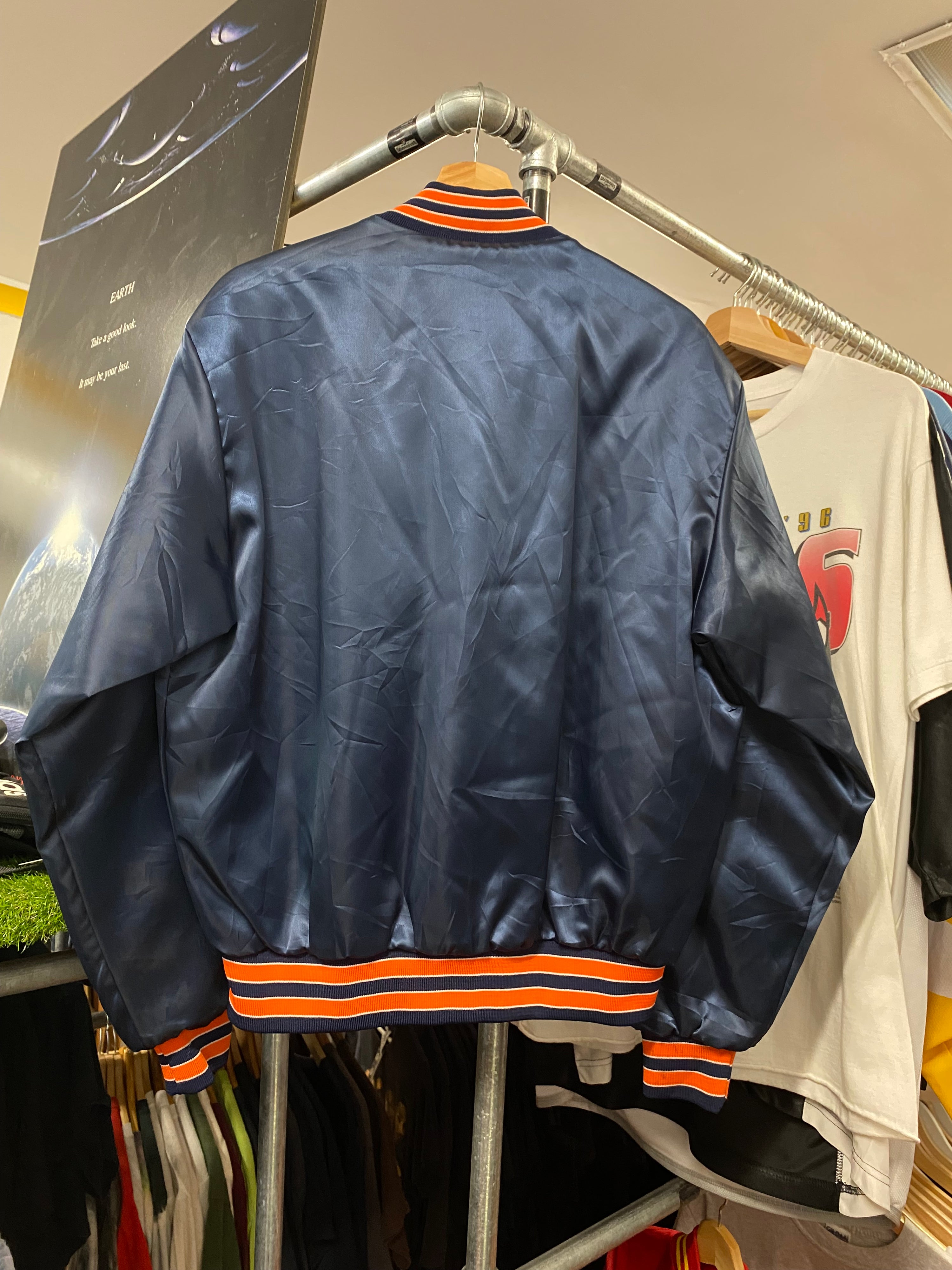 M - 1990s Virginia Satin Baseball Jacket