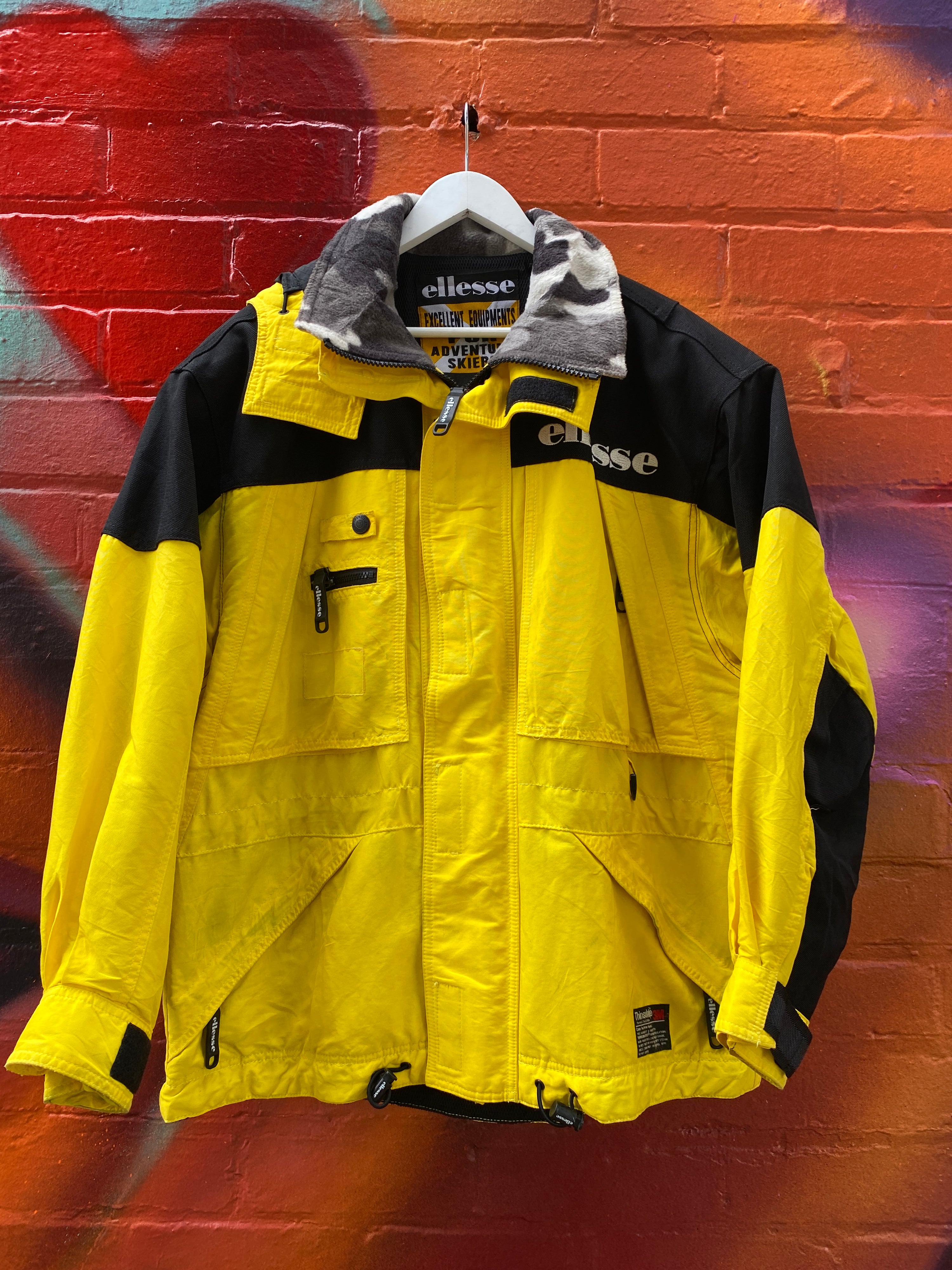 L - Ellesse Bright Yellow Snow Jacket