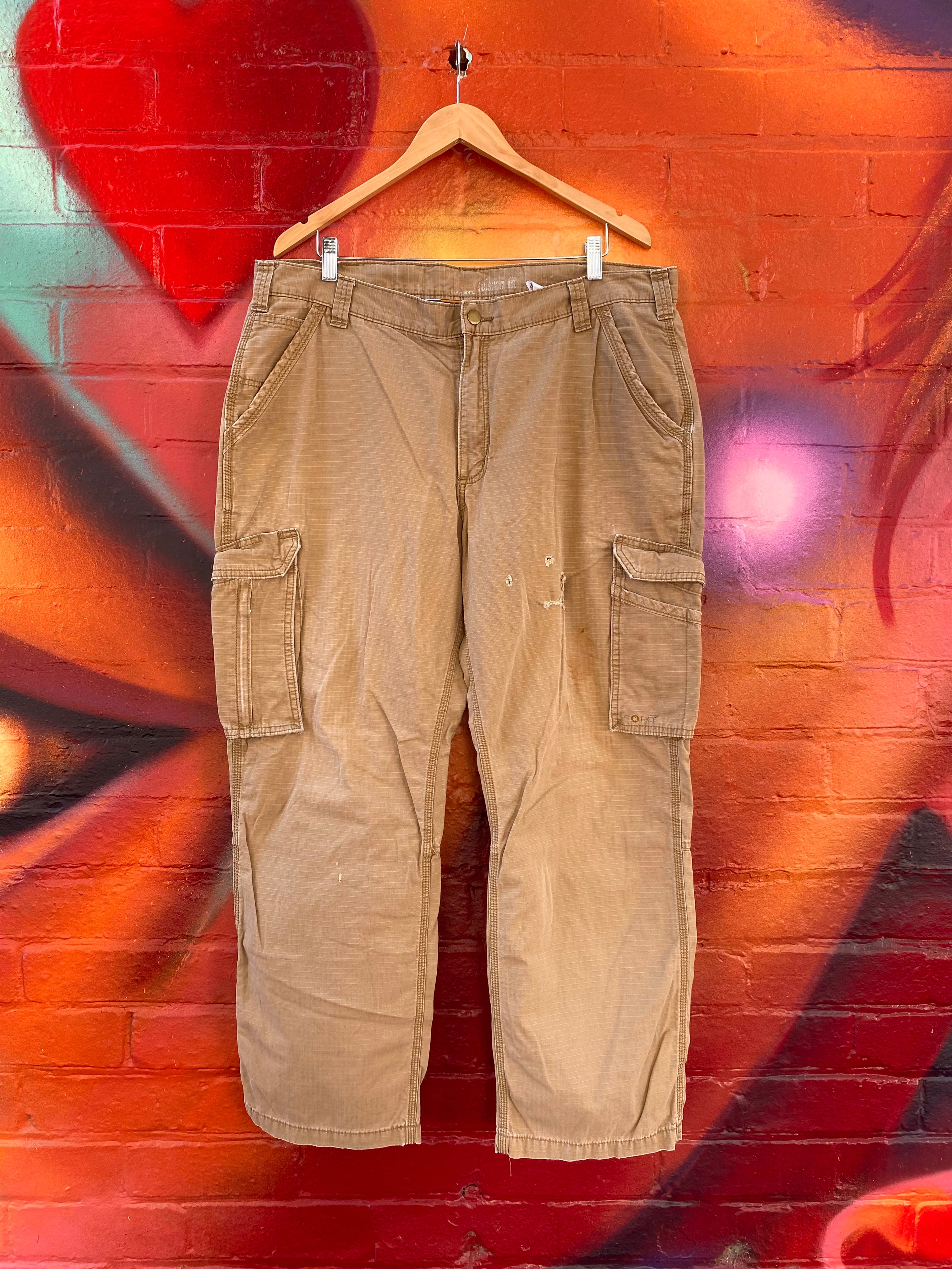 [40] Carhartt Tan Ripstop Carpenter Pants