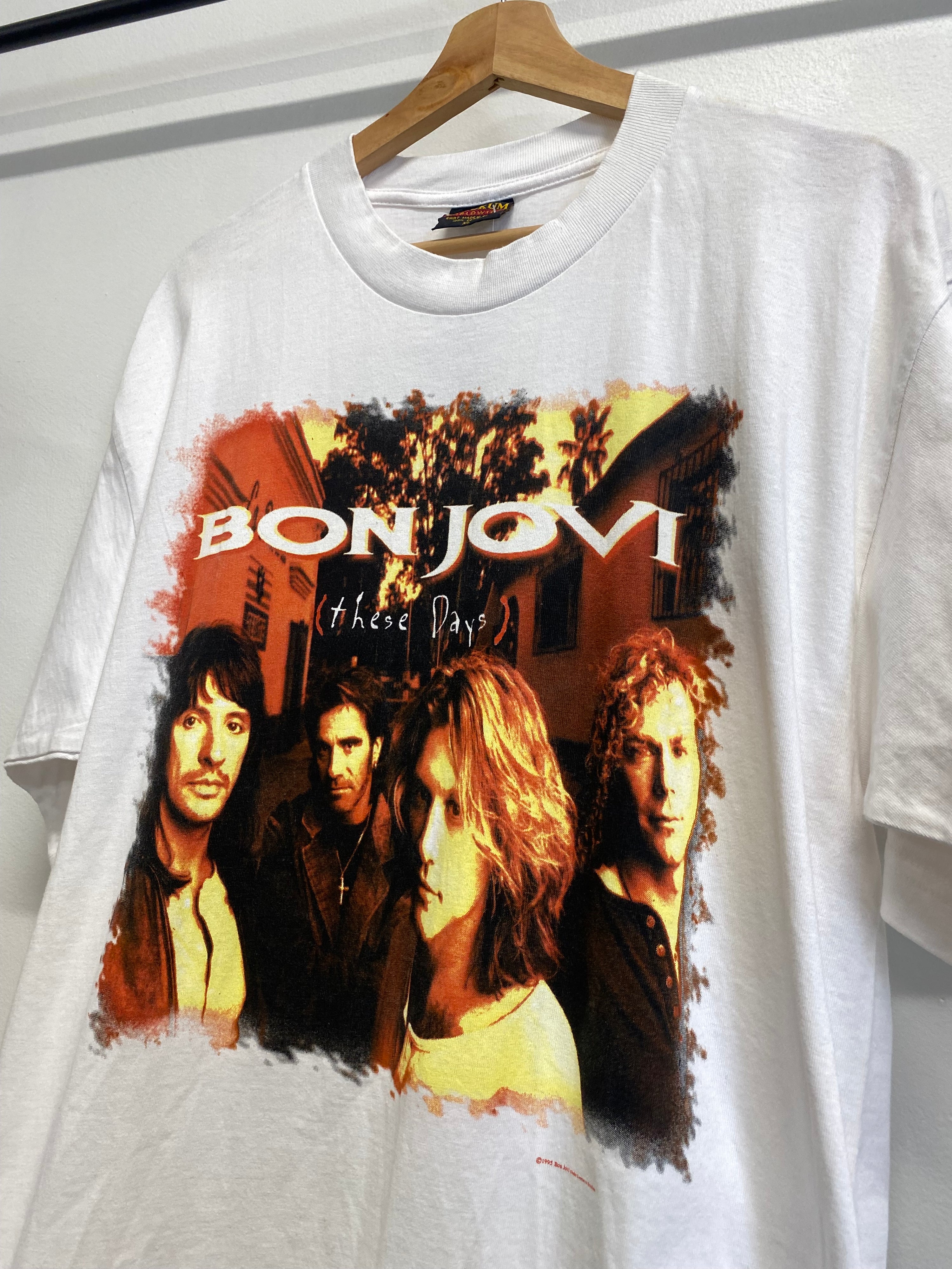 [XL] 1995 Bon Jovi World Tour DS White Tee