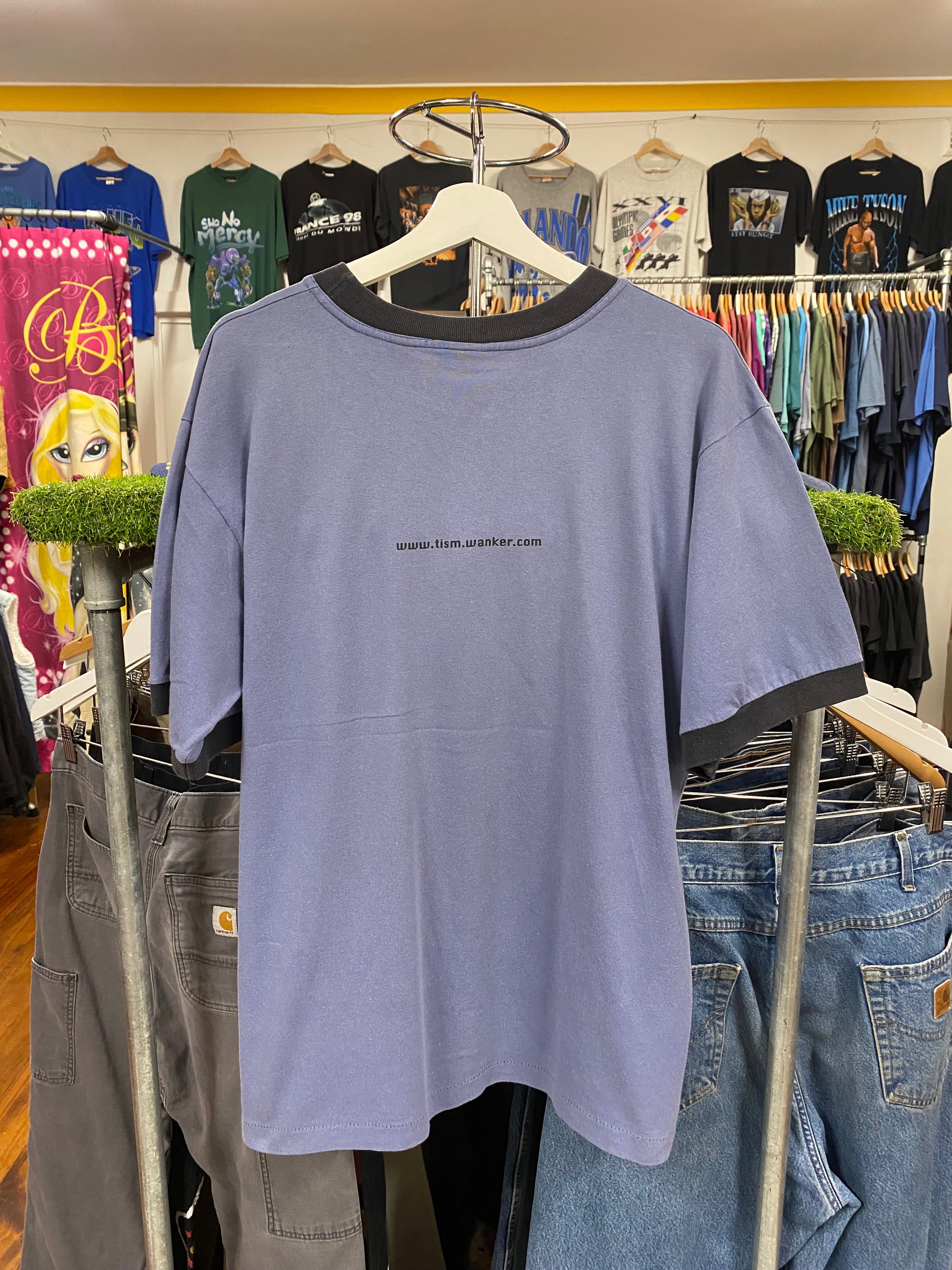 [M] 1990s Tism Double Sided Ringer Tshirt