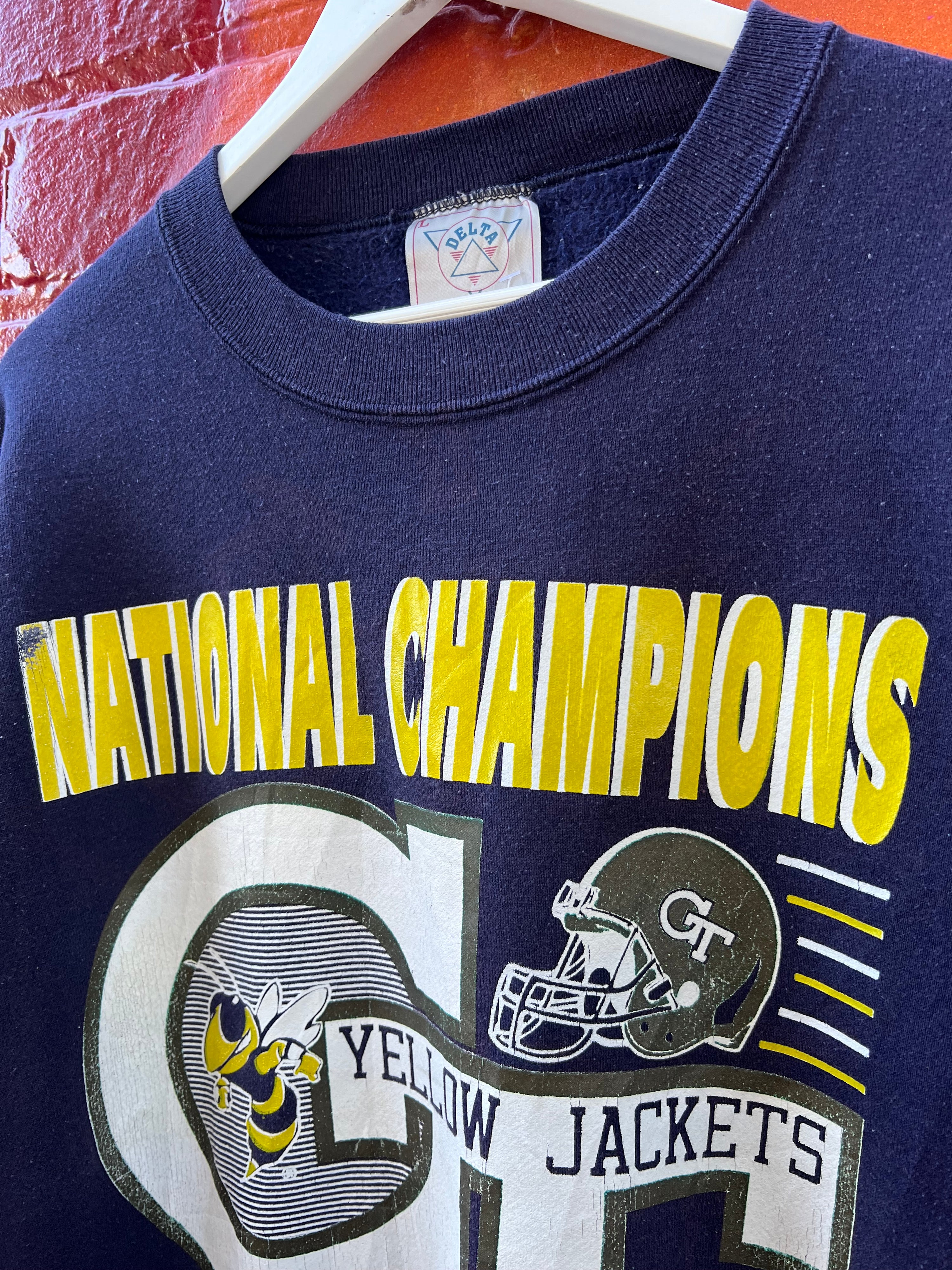 L - 1990 Yellow Jackets National Champions Jumper