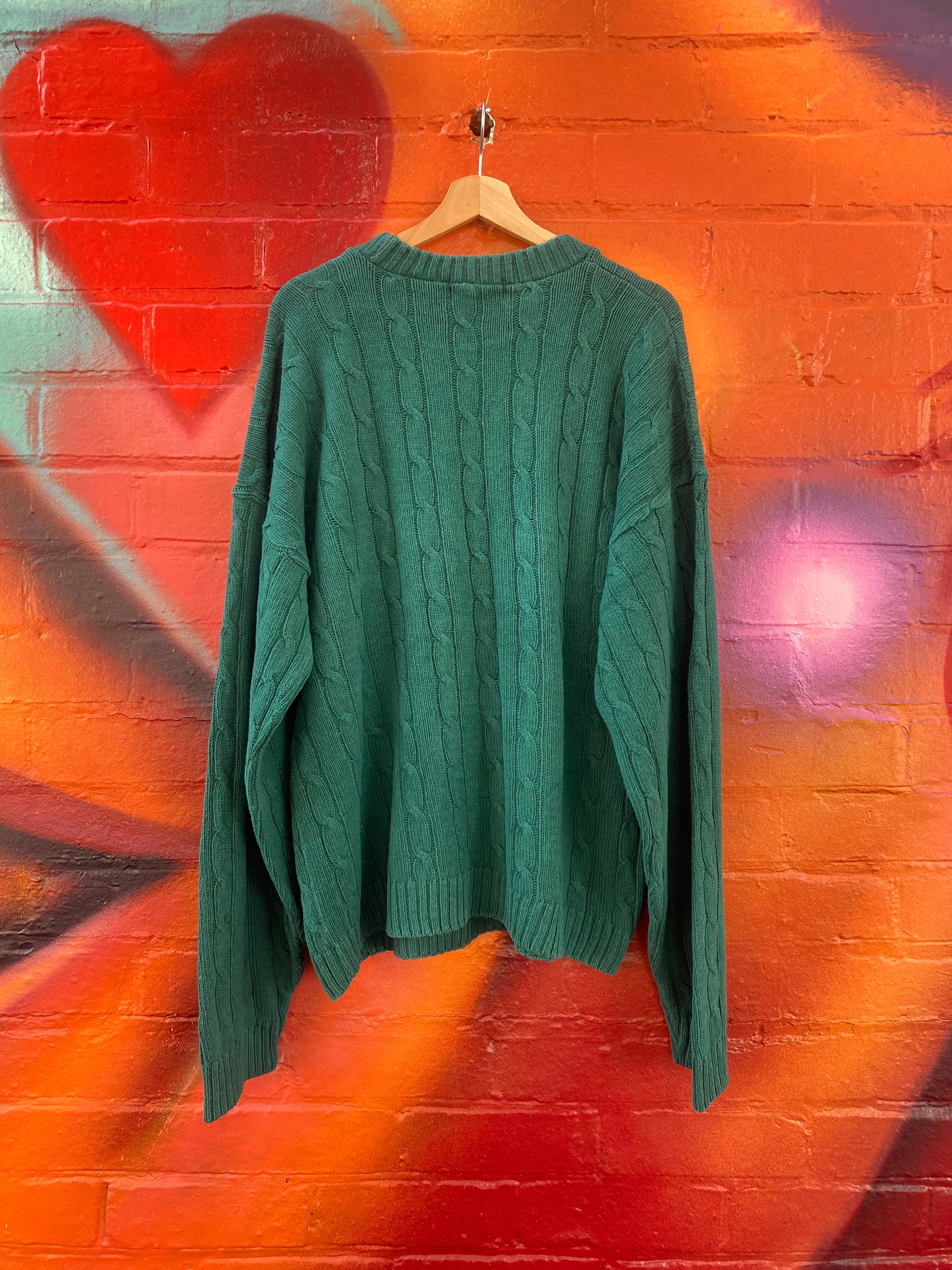 [XL] New Era Emerald Green Knit Sweater