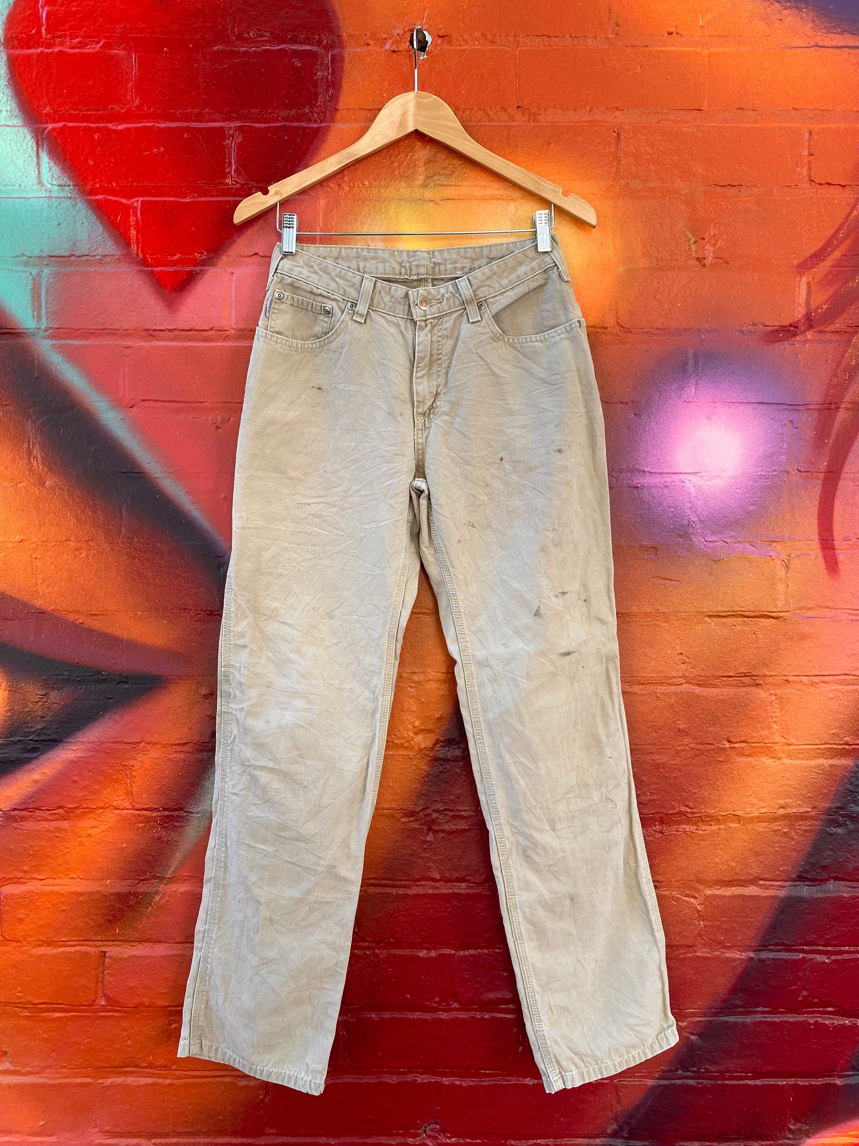 [28] Carhartt Tan Carpenter Pants Marks