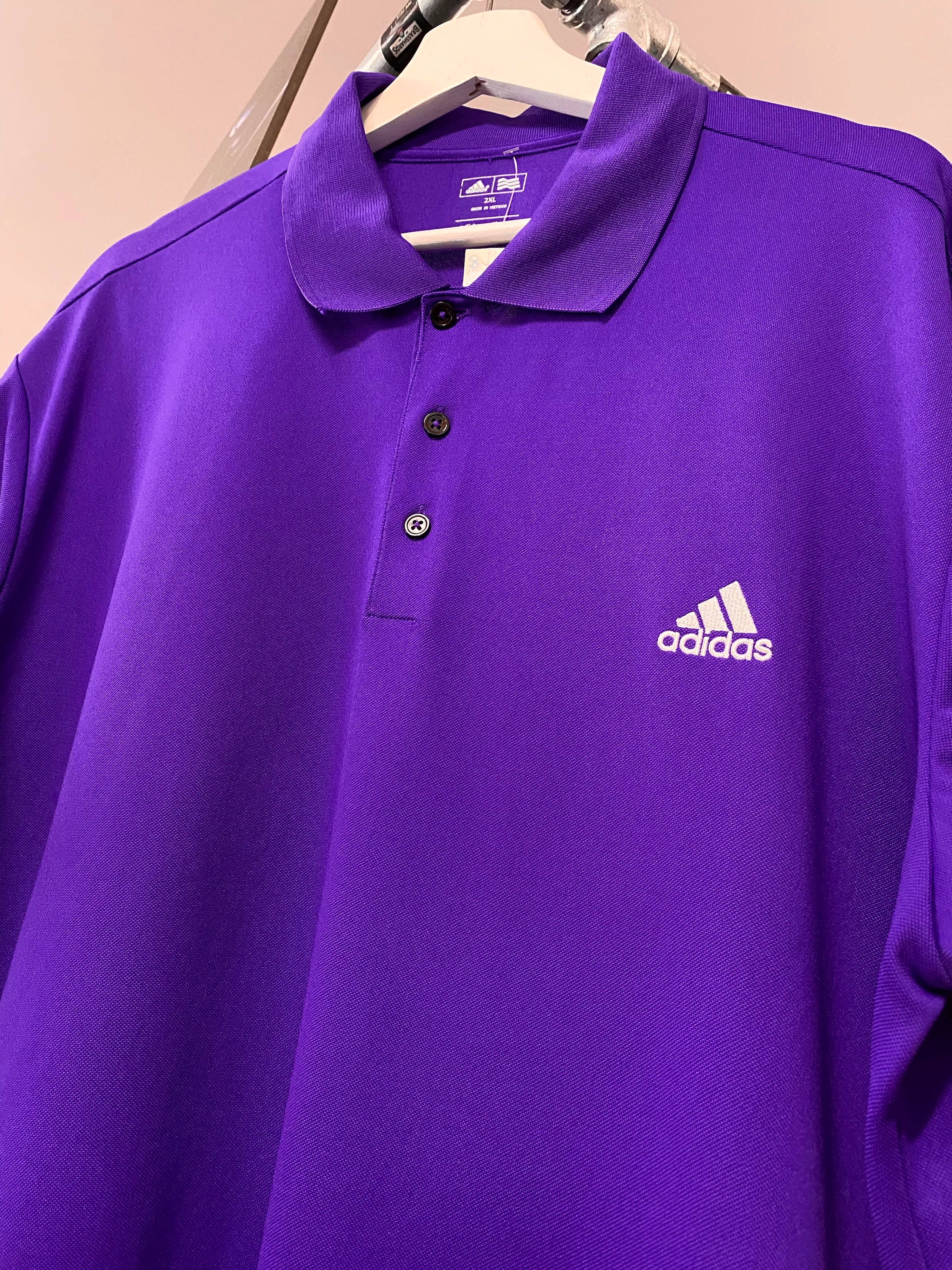 2XL - Adidas Golf Purple Polo Shirt
