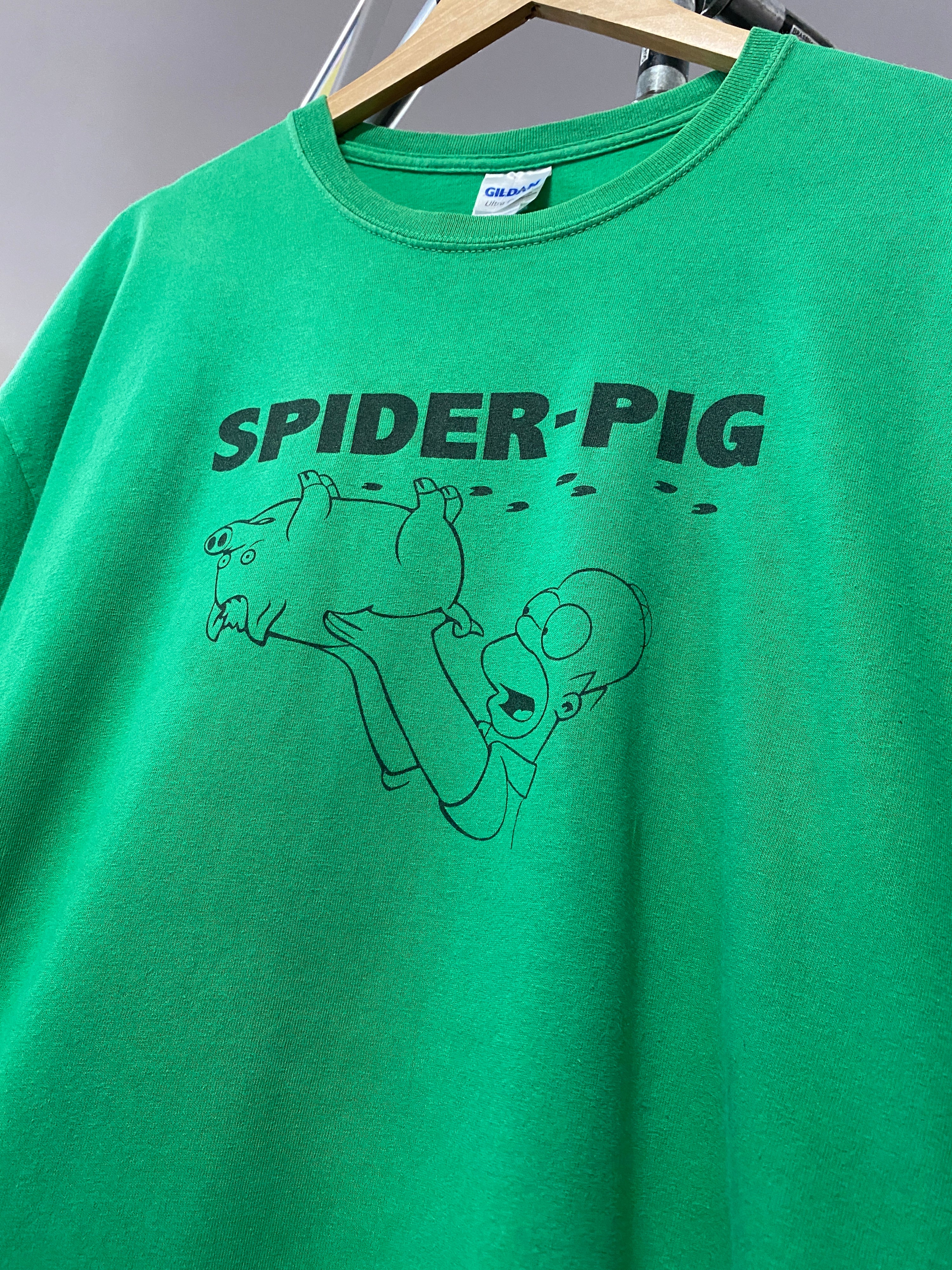 XL - Green Spider Pig Tee