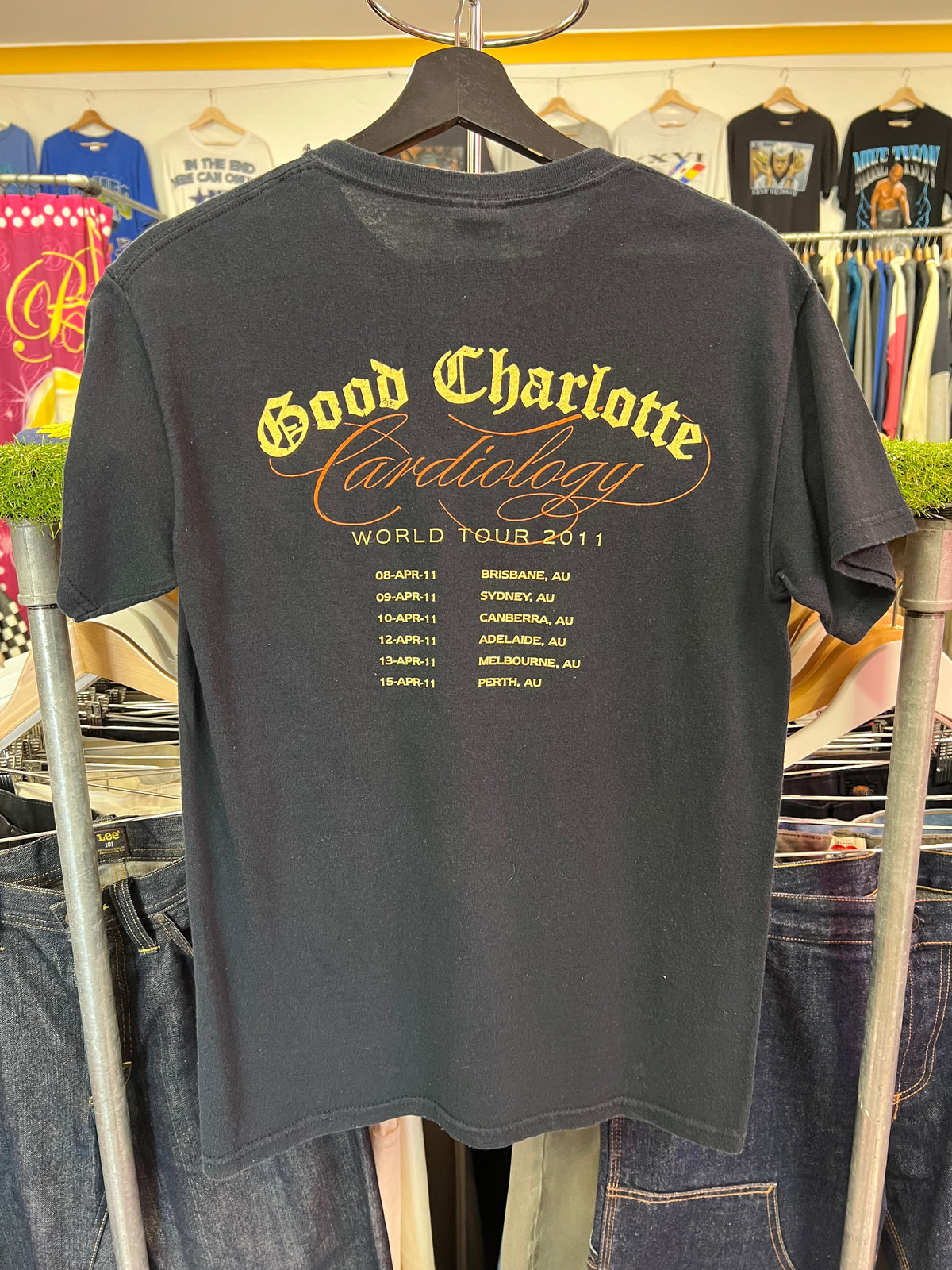 [S] 2011 Good Charlotte Cardiology Double Sided Tour Tshirt