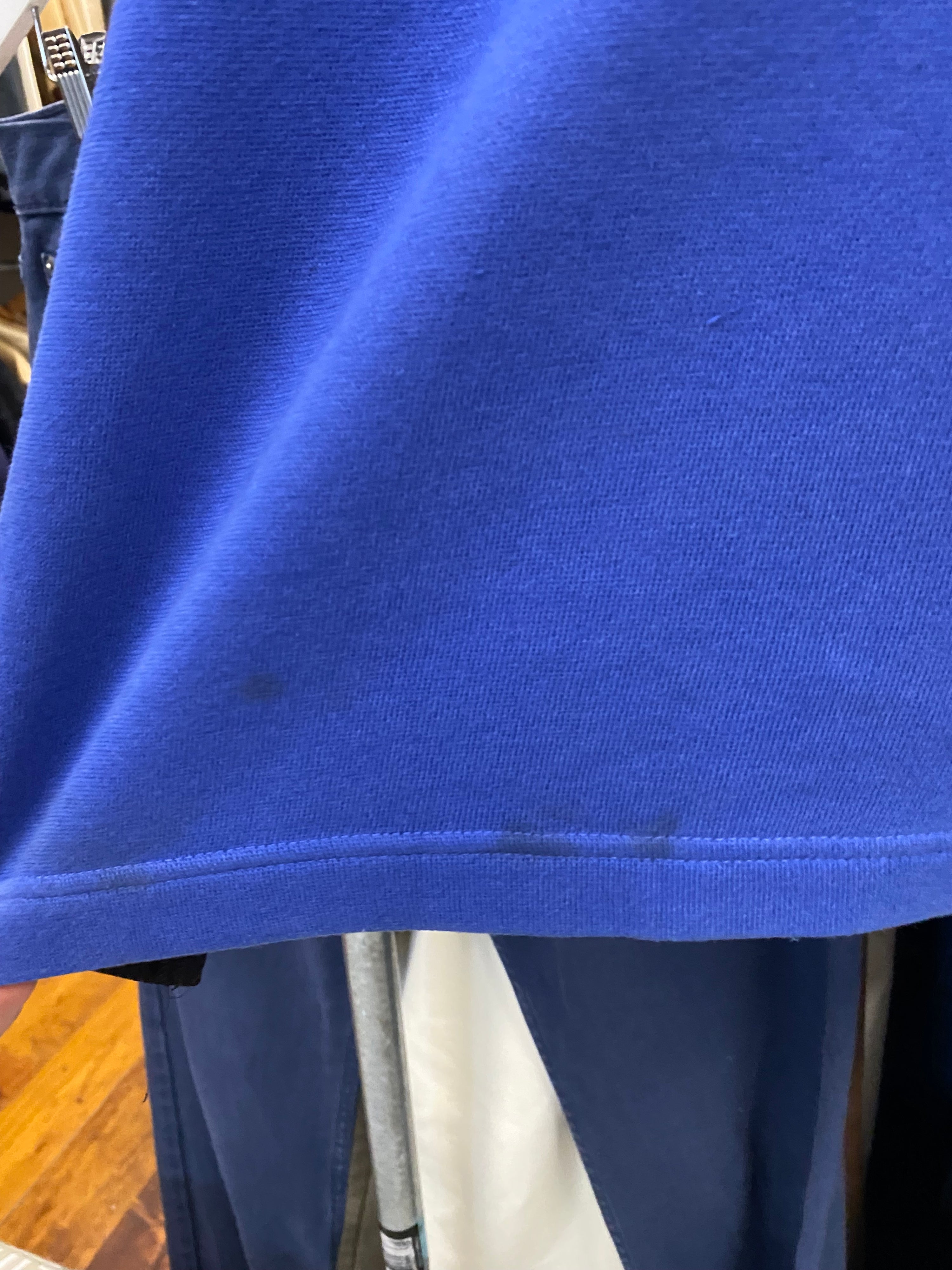 [L] Vintage Adidas V-Neck Blue