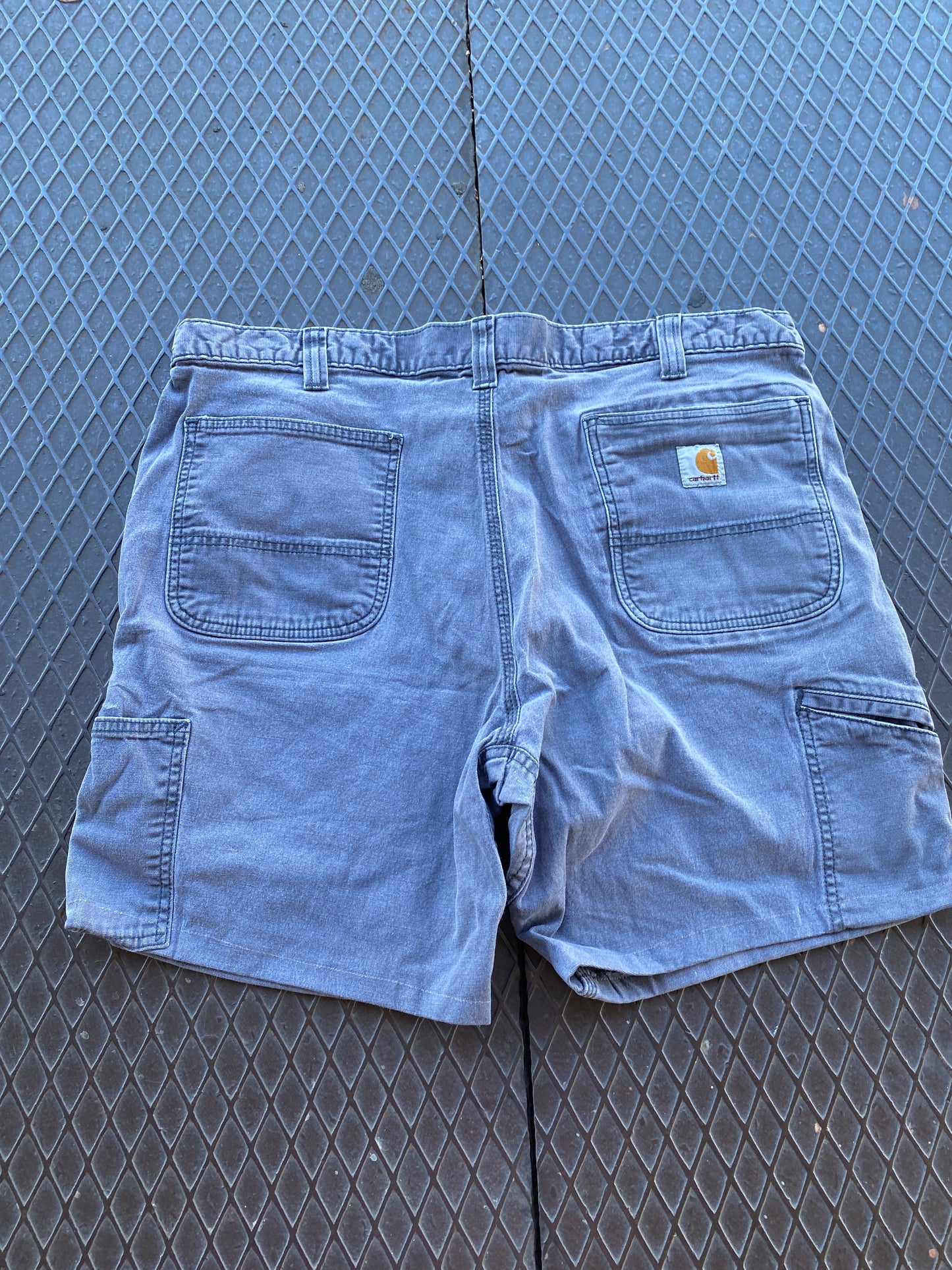 40 - Carhartt Double Knee Carpenter Shorts Faded Grey