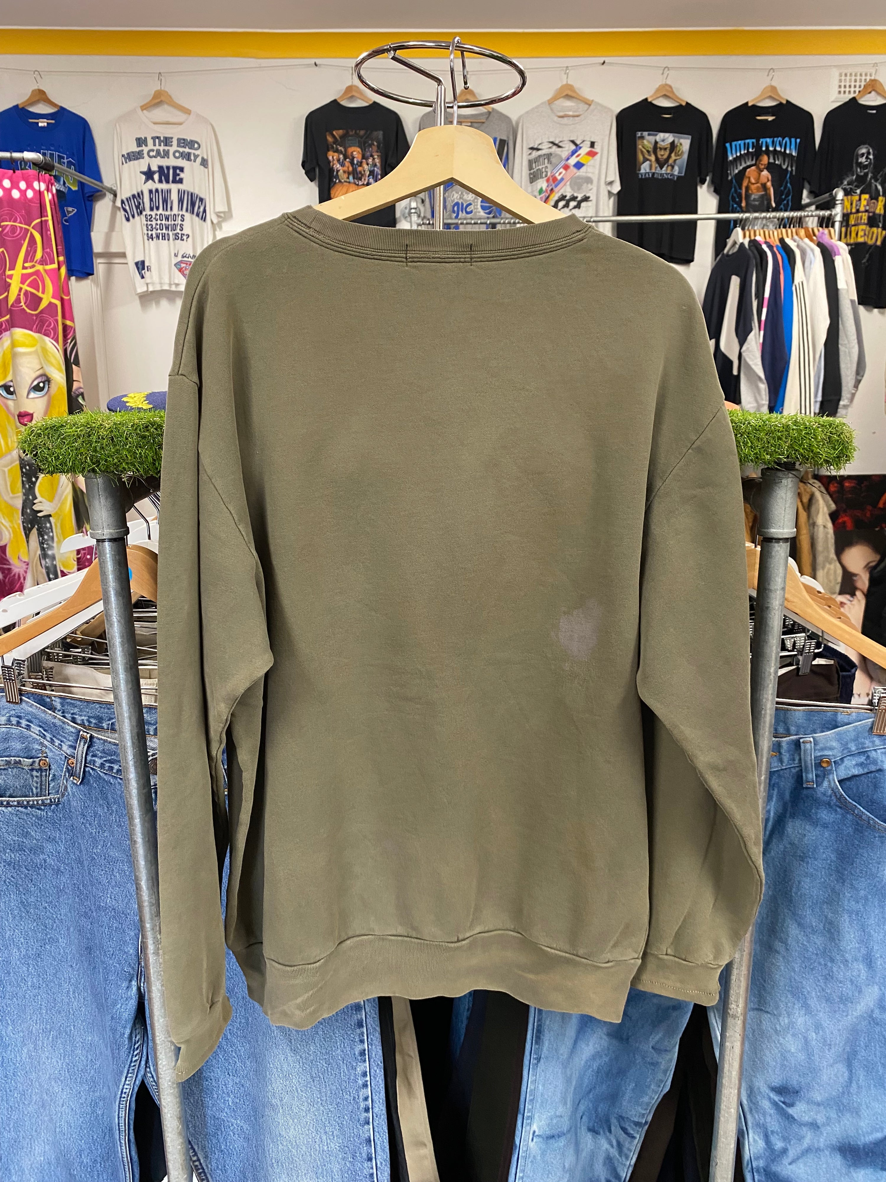 [L] RL Polo Olive Jumper (Flaws)