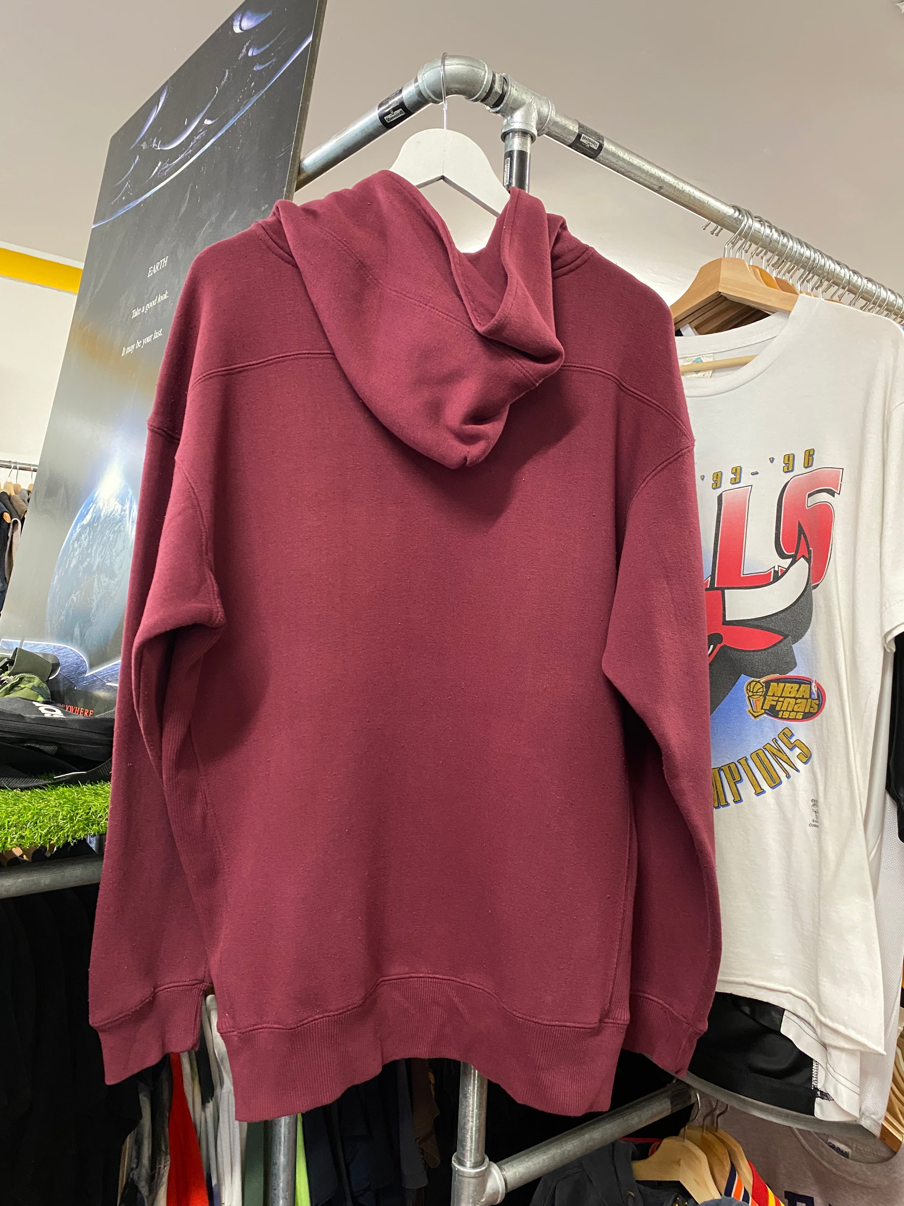 [L] Harley Davidson Maroon Hoodie