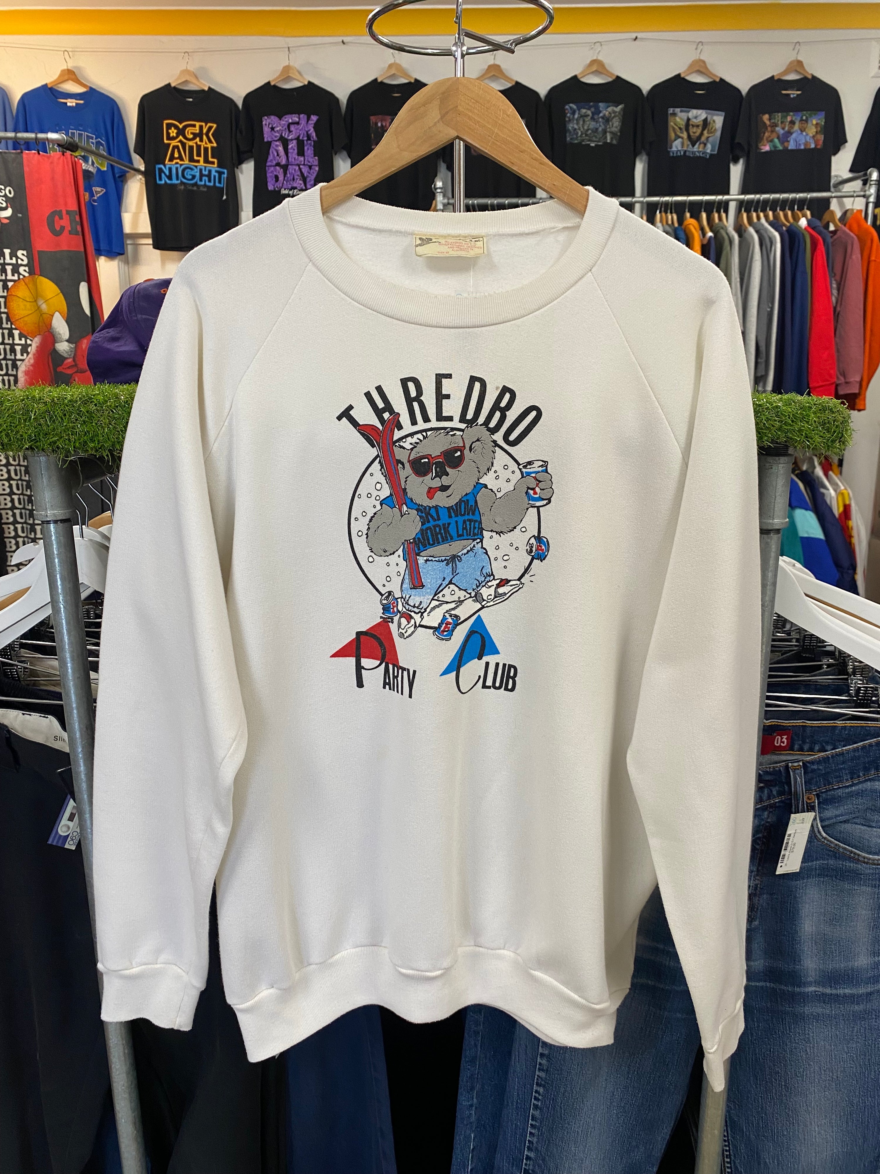 [L] 1980s Thredbo Party Club Jumper