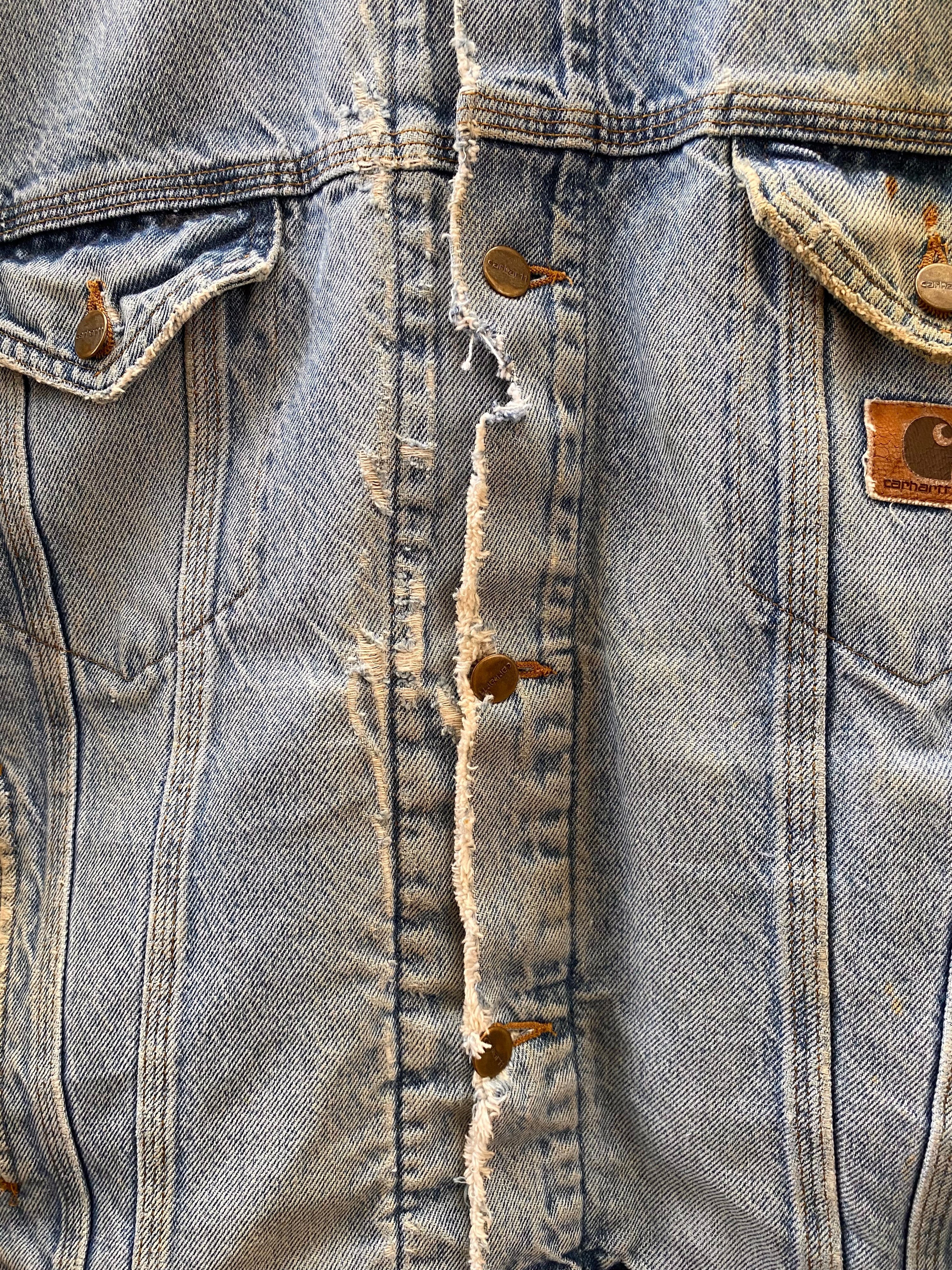 [XL] Carhartt Vintage Denim Jacket with Blanket Lining