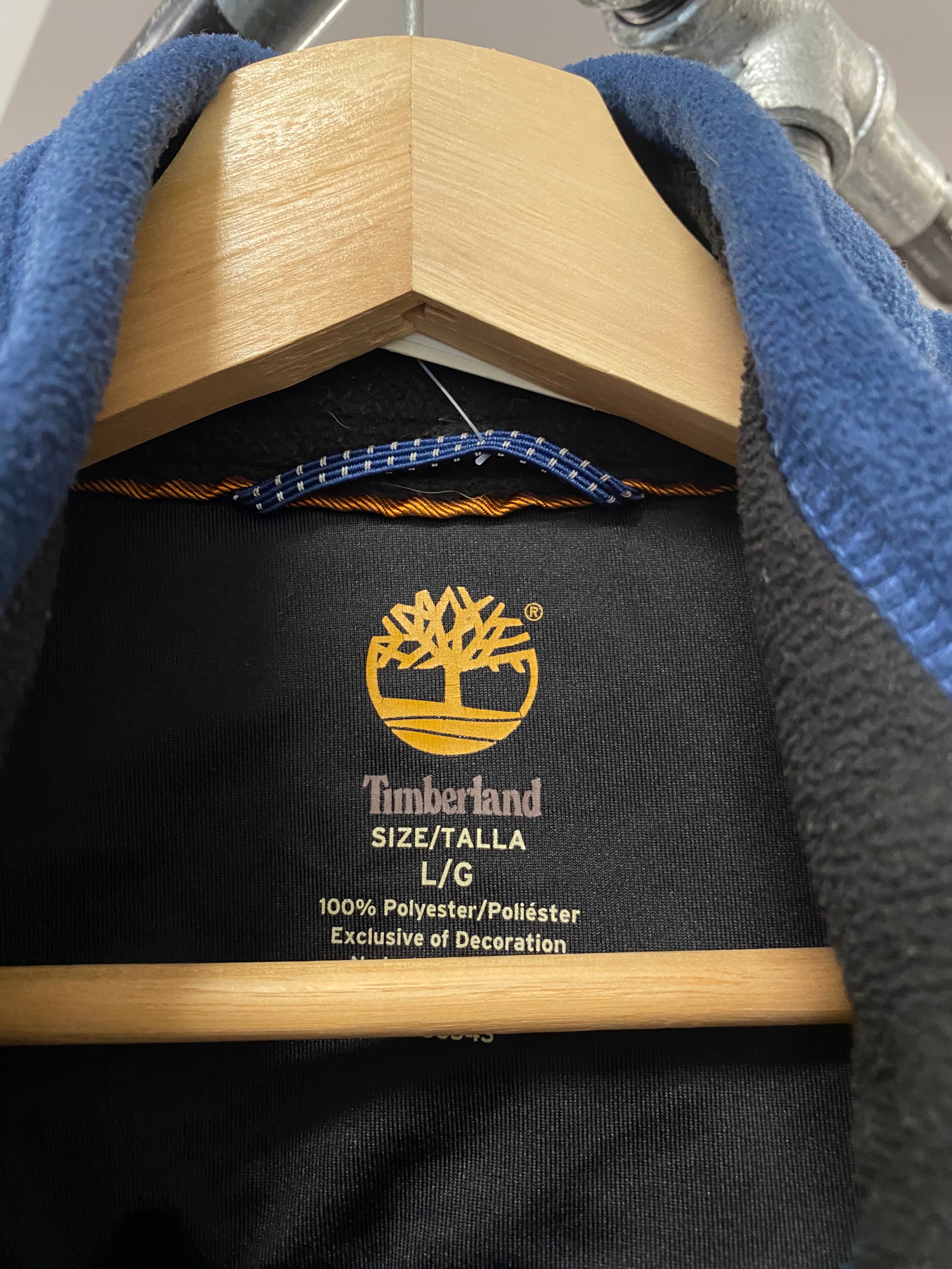 [L] Timberland Blue 1/4 Zip Fleece