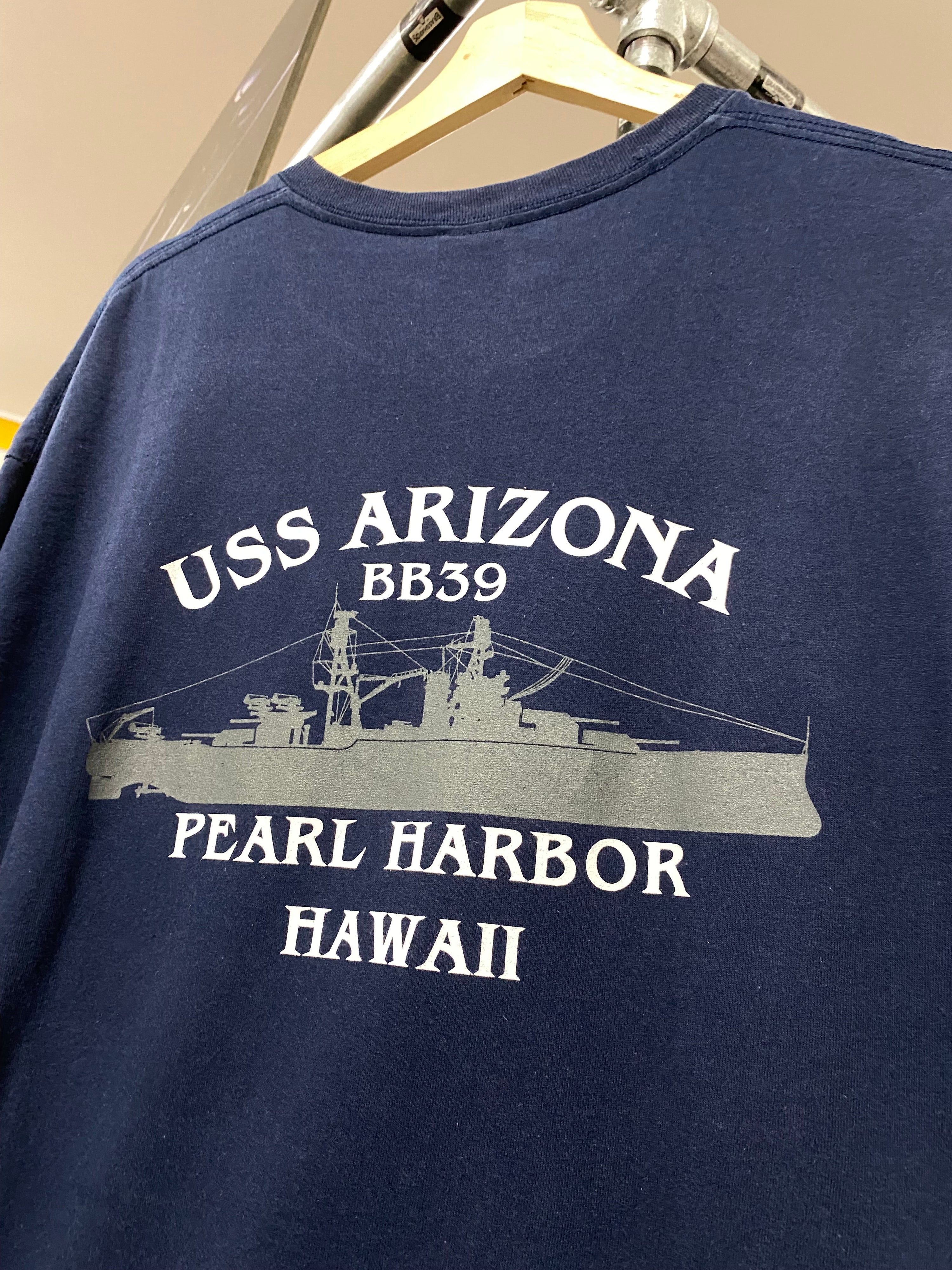 [XL] USS Arizona, Pearl Harbor Blue Tee