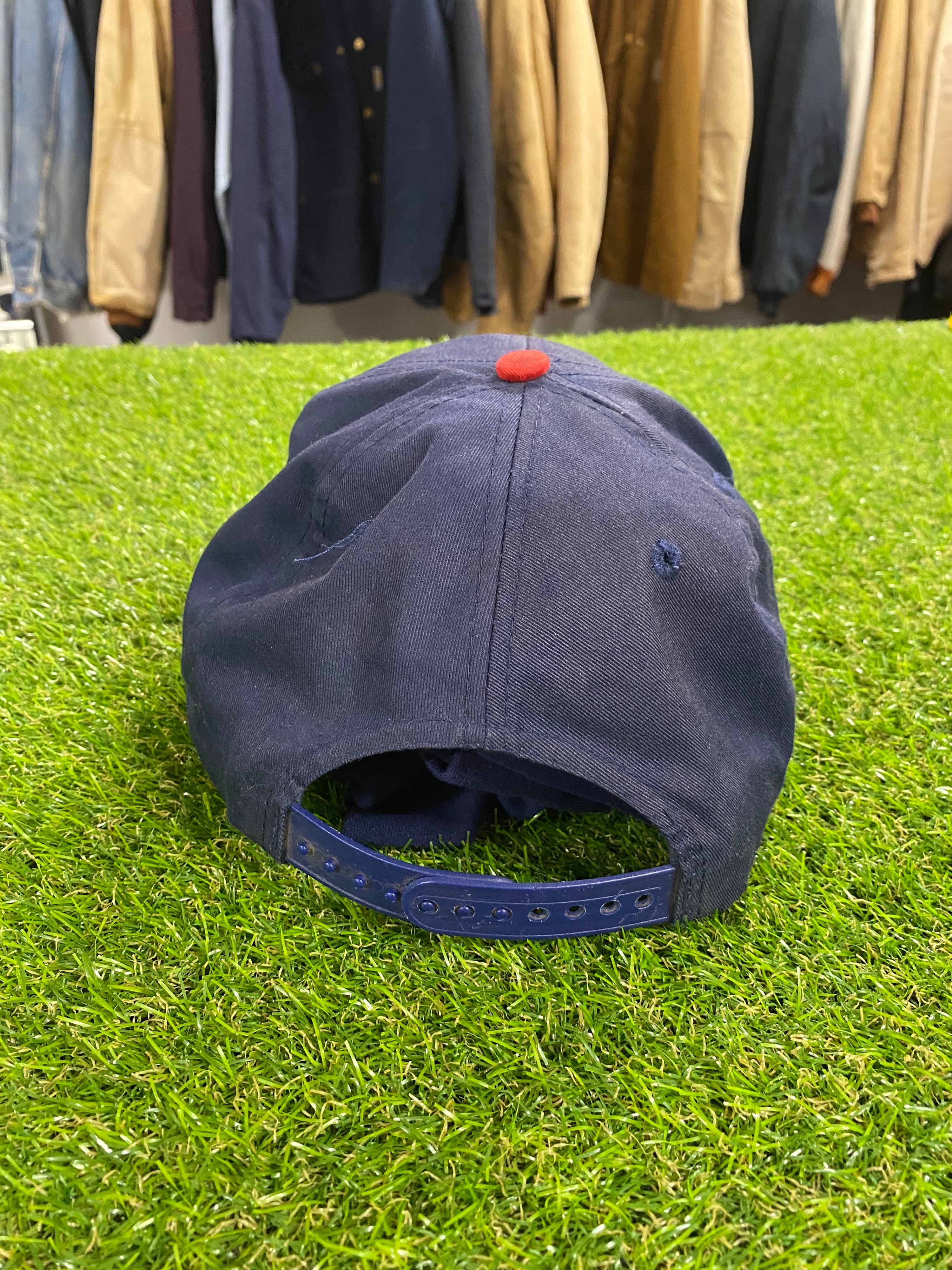 Vintage Adelaide Crows Cap Red Brim w/ 'CROWS ADELAIDE' Text