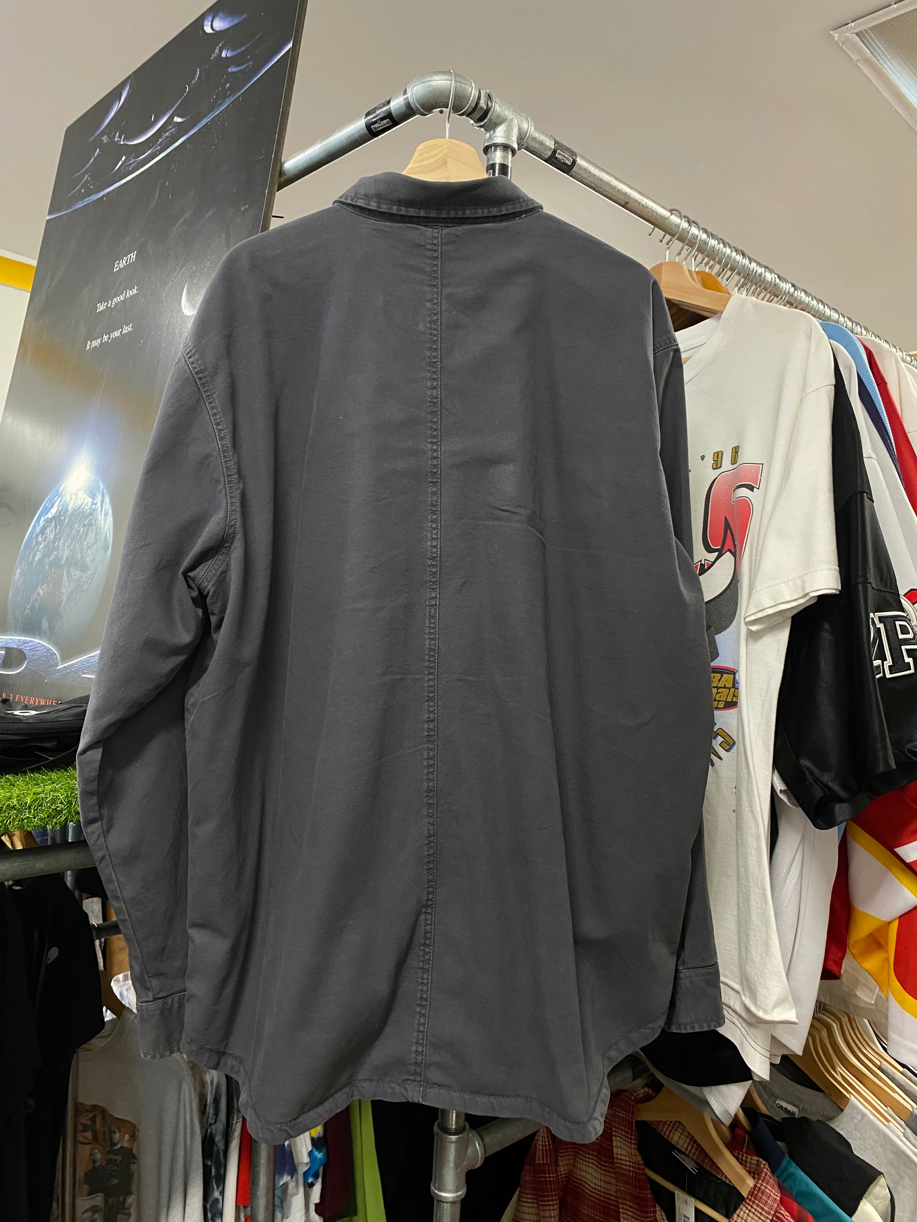 [XL] Carhartt Grey Fleece Lined Button Up