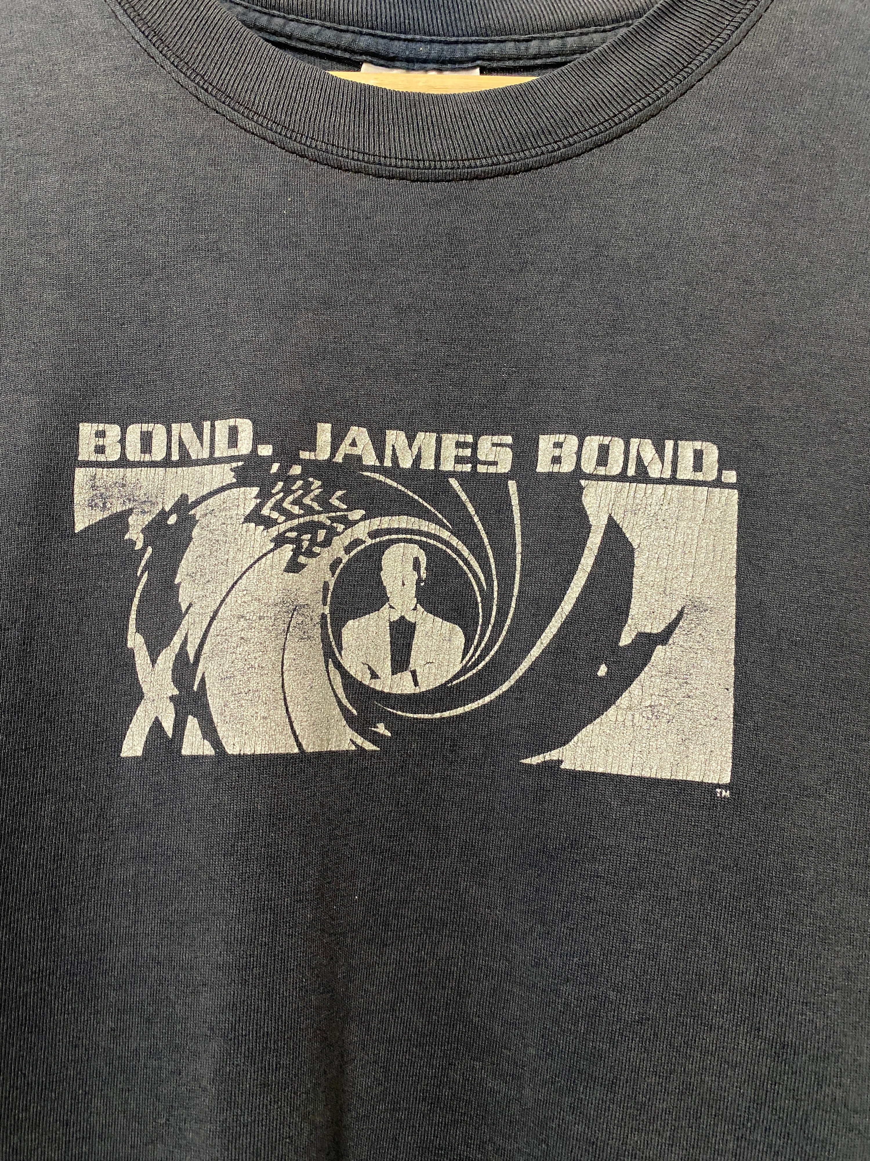 L - Vintage James Bond Faded Tee