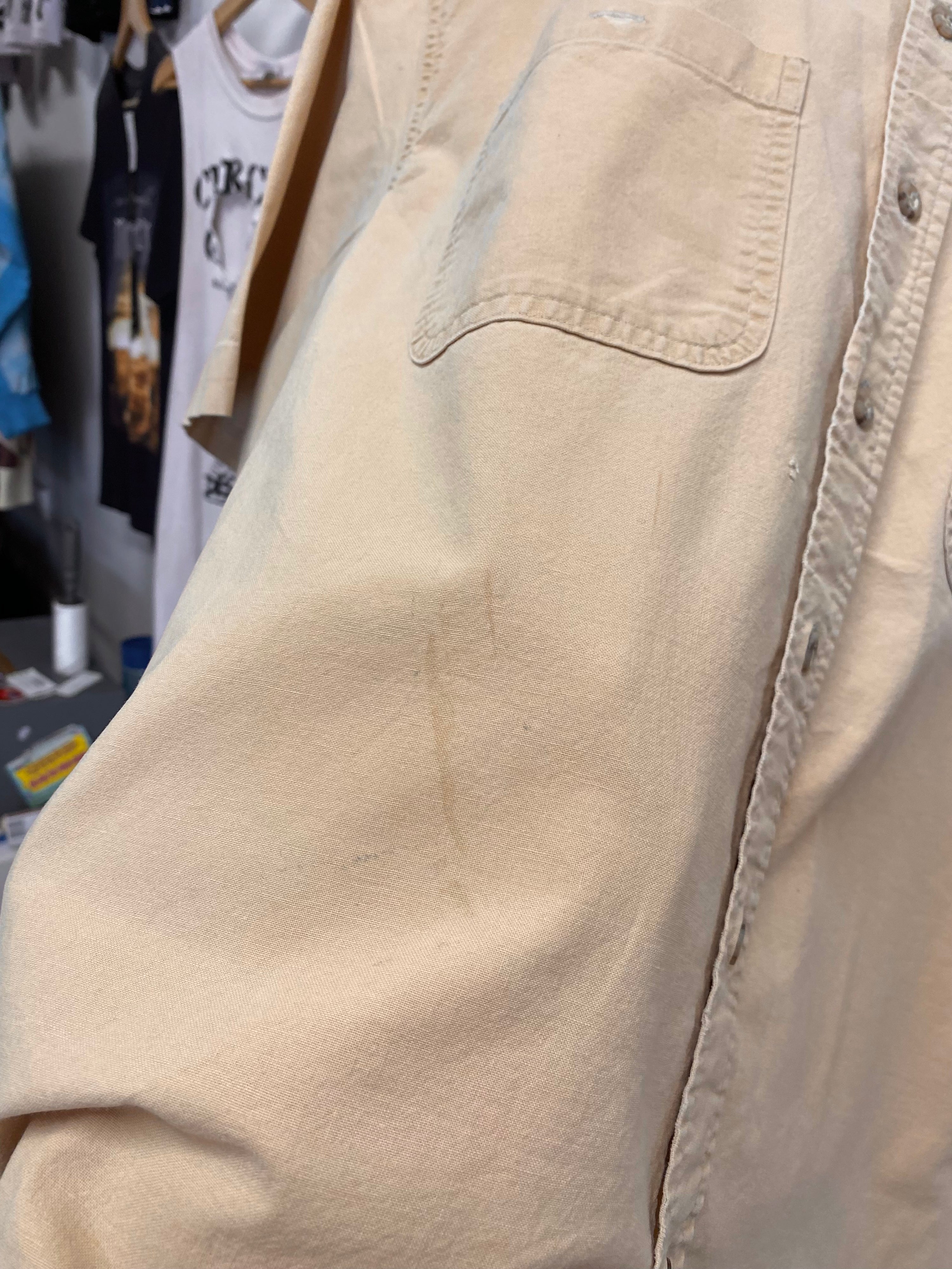 XL - Carhartt Khaki SS Button-up