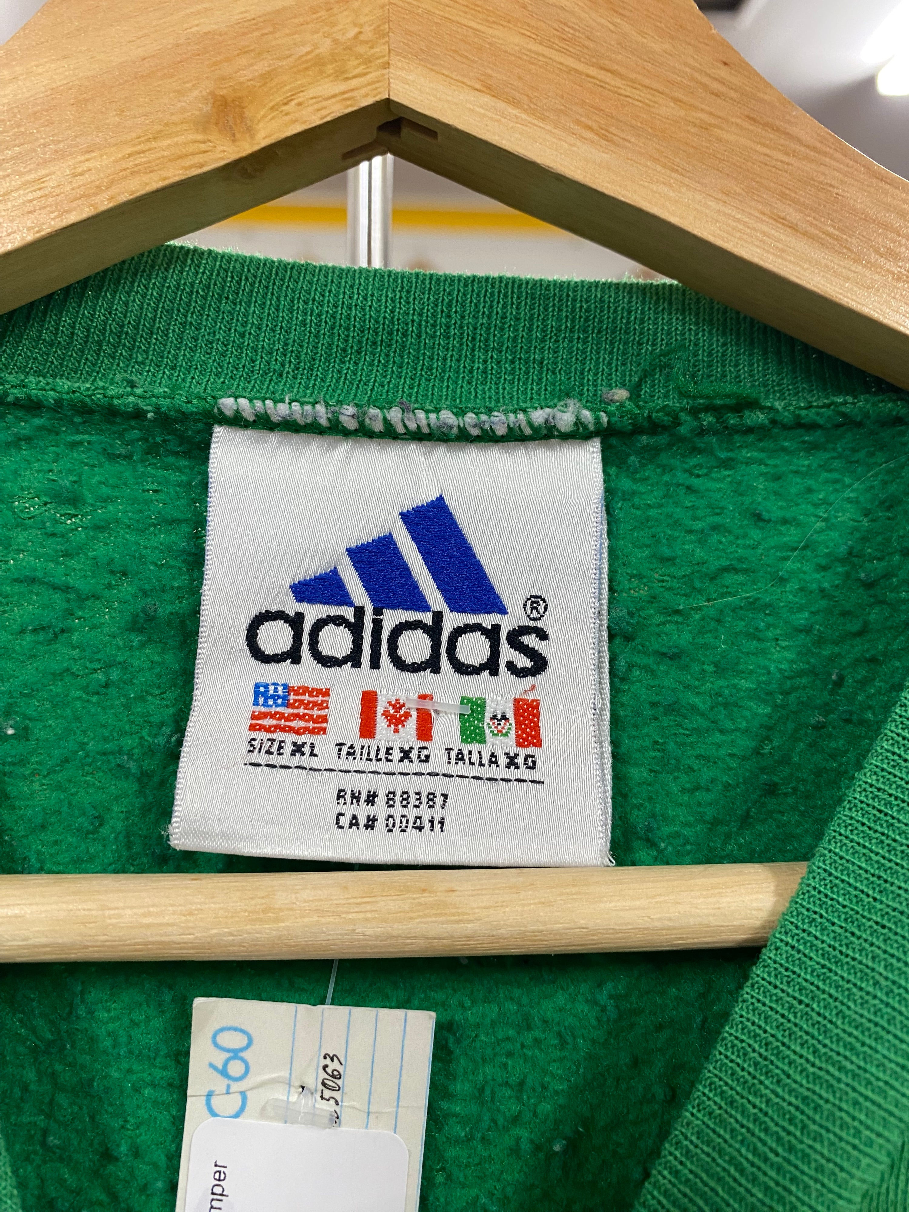 [YXL] Vintage Adidas Green Jumper