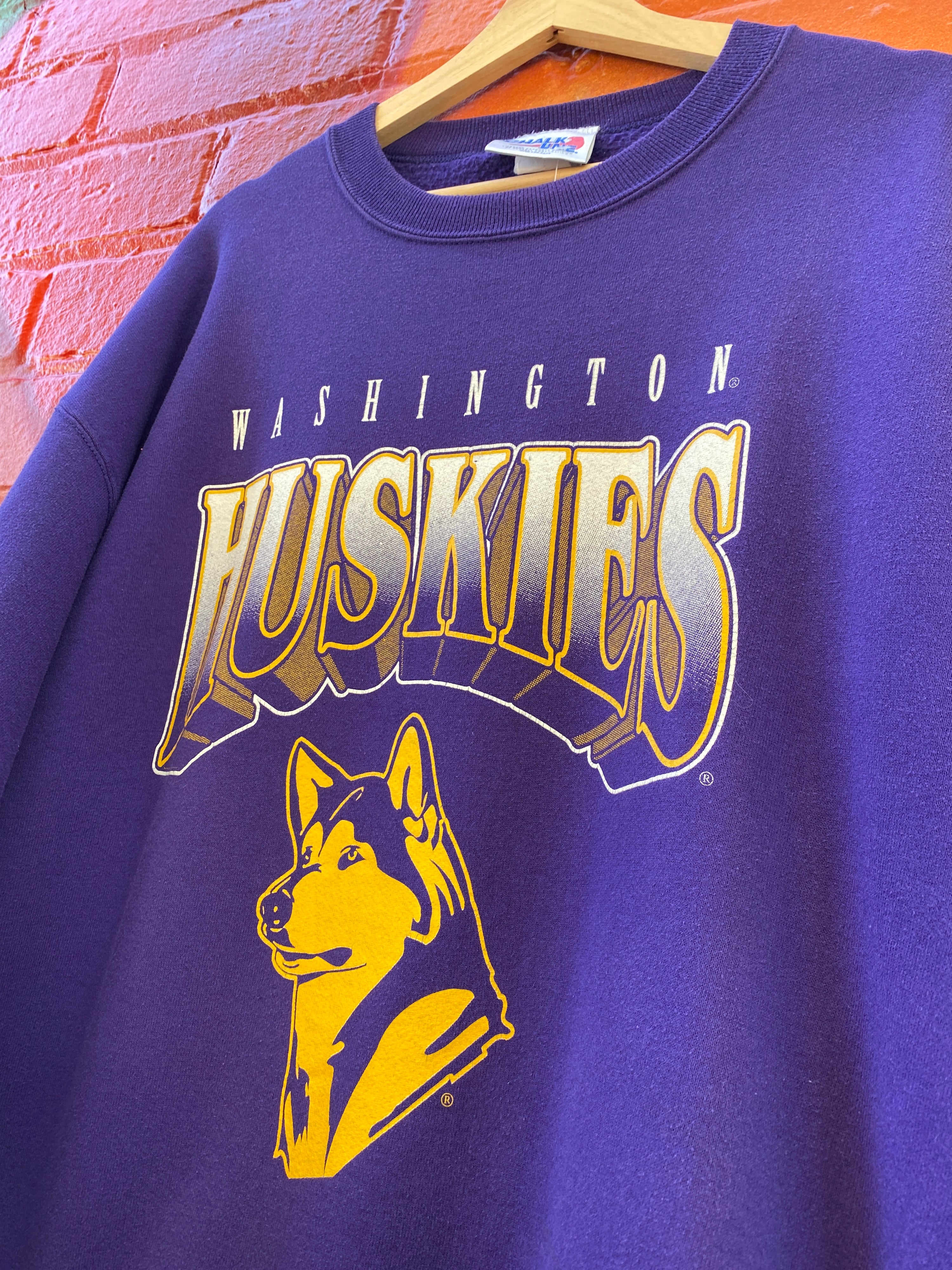 XL - Vintage Washington Huskies Purple Jumper