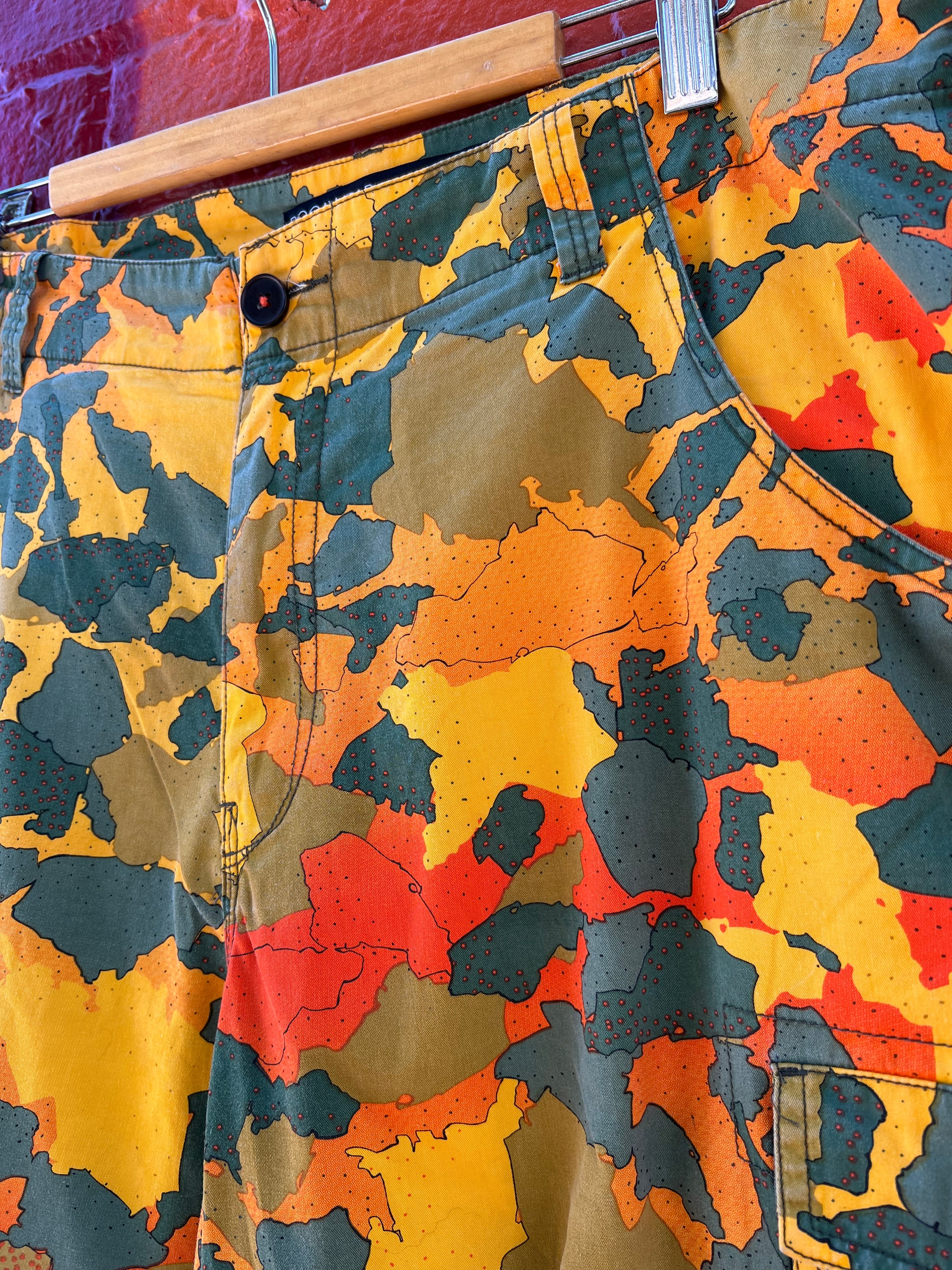 36 - Rocawear Yellow Camo Shorts