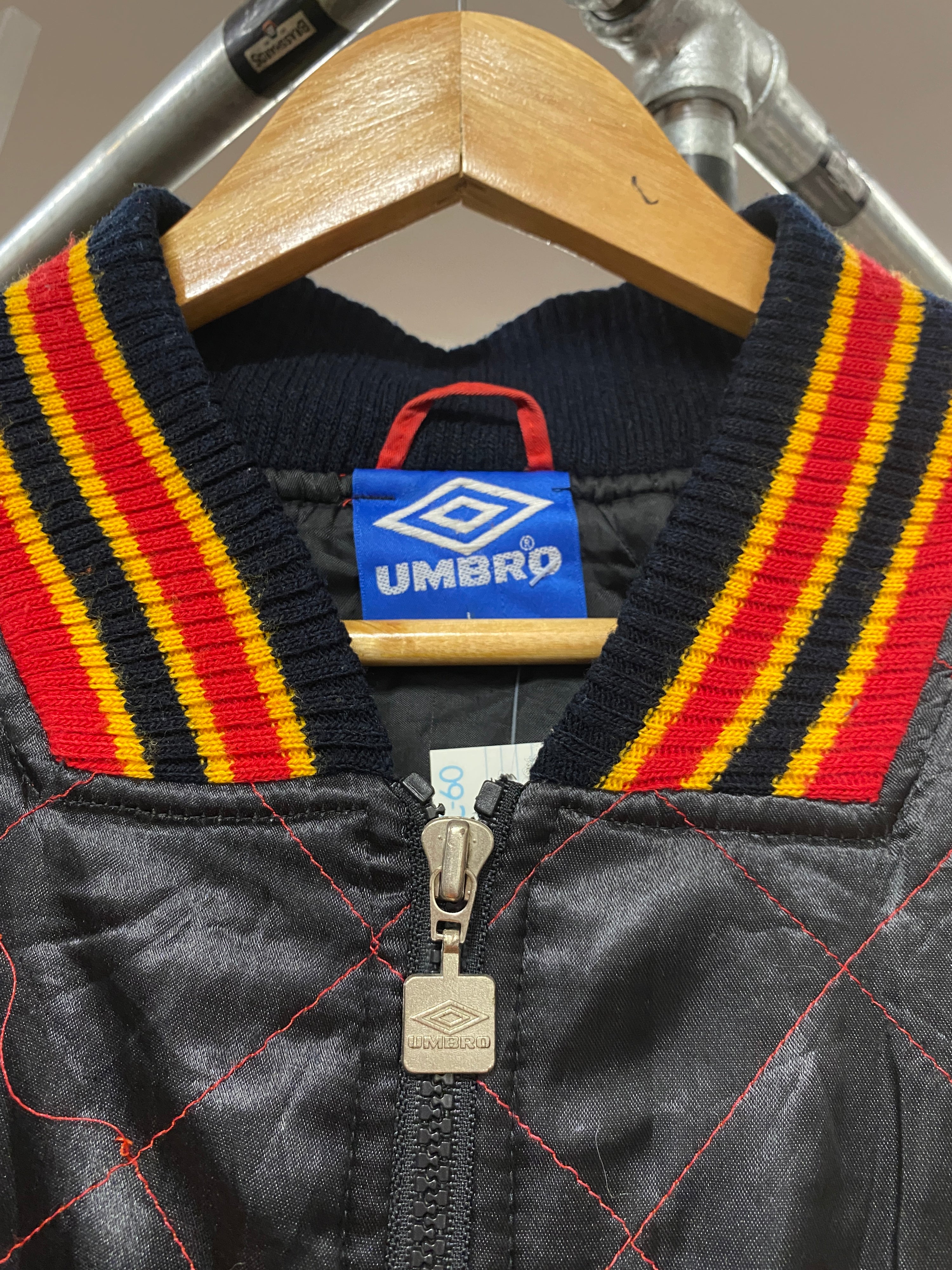 L - Vintage Manchester United x UMBRO Quilted Jacket
