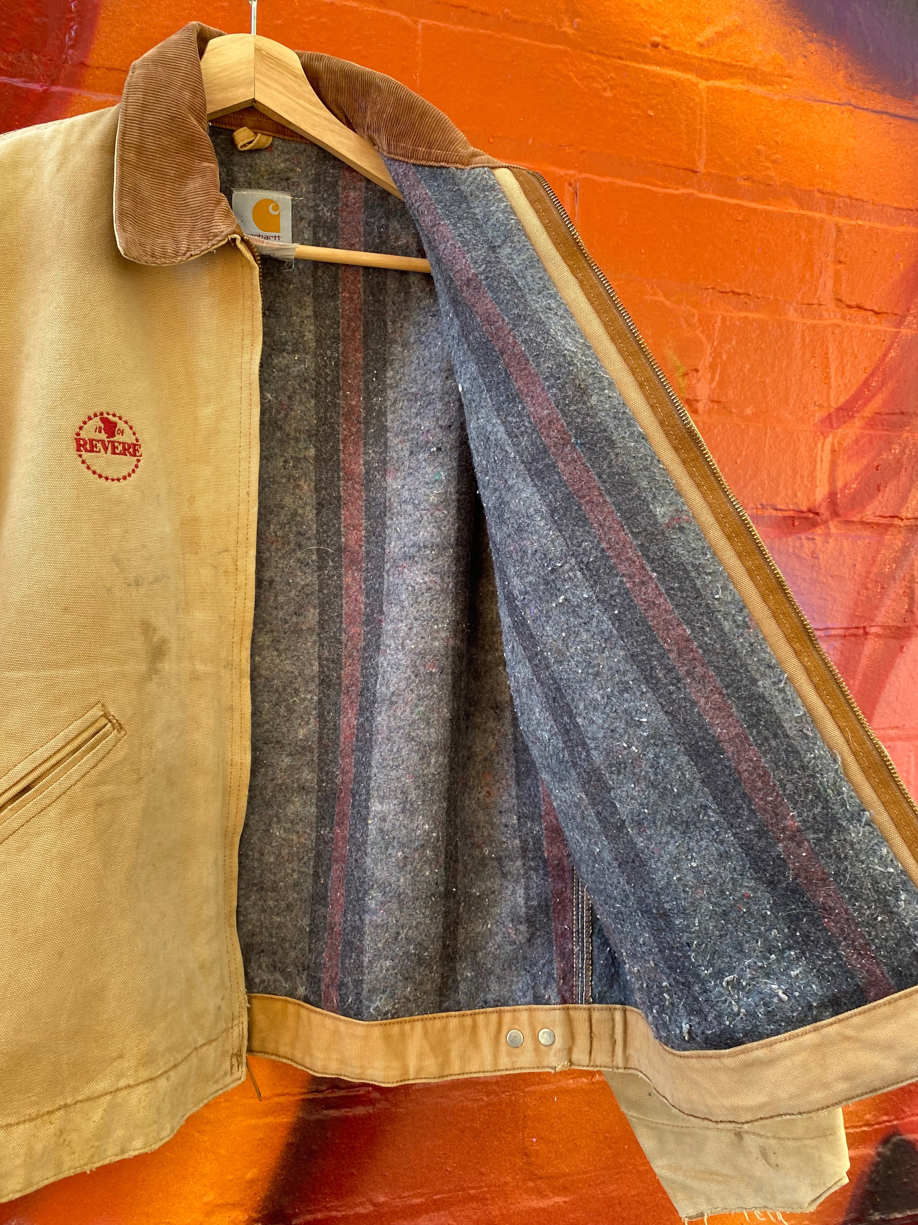 [L] Vintage Carhartt J01 BRN Revere Detroit Jacket
