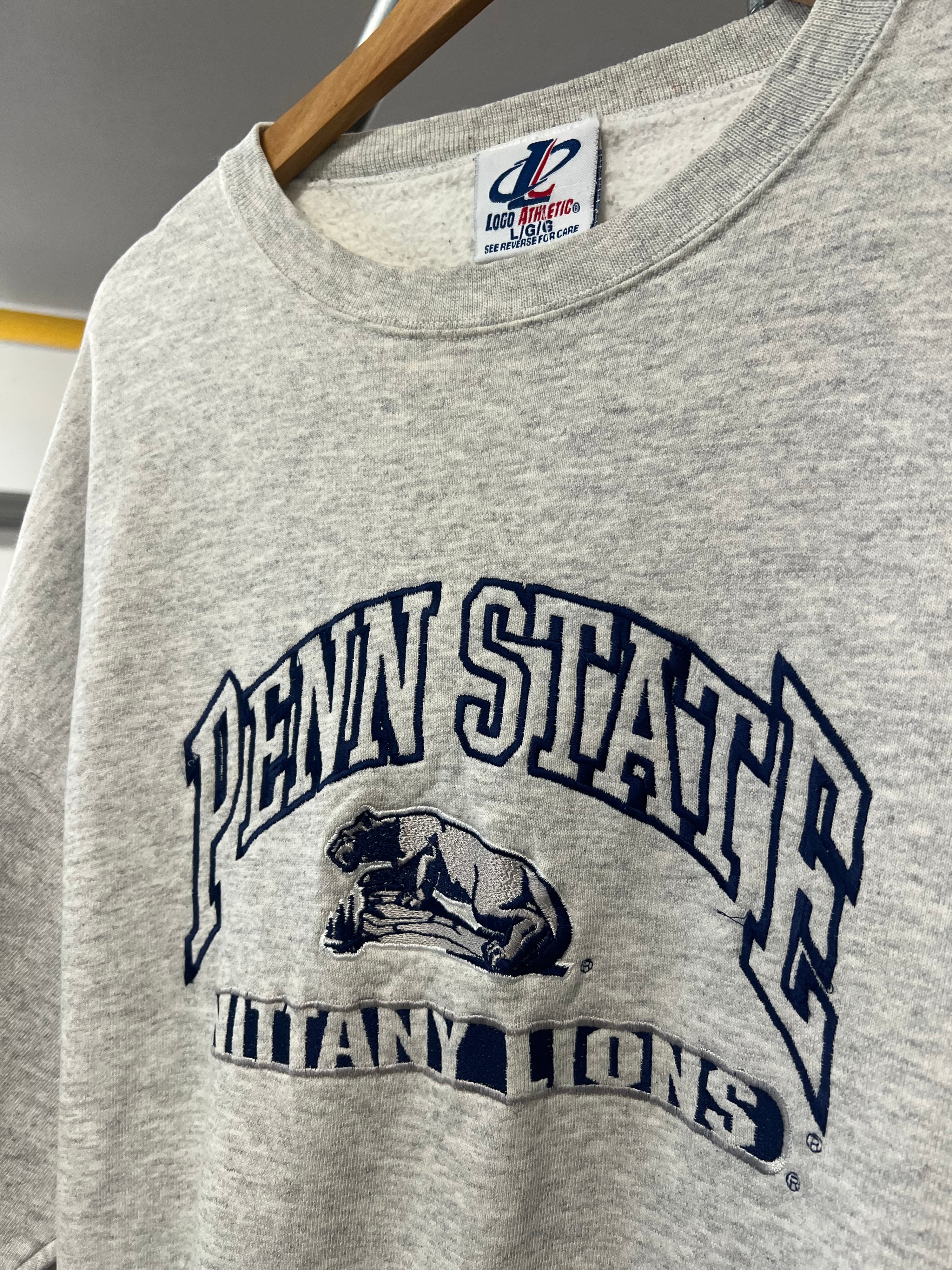 [L] Embroidered Penn State Grey Jumper