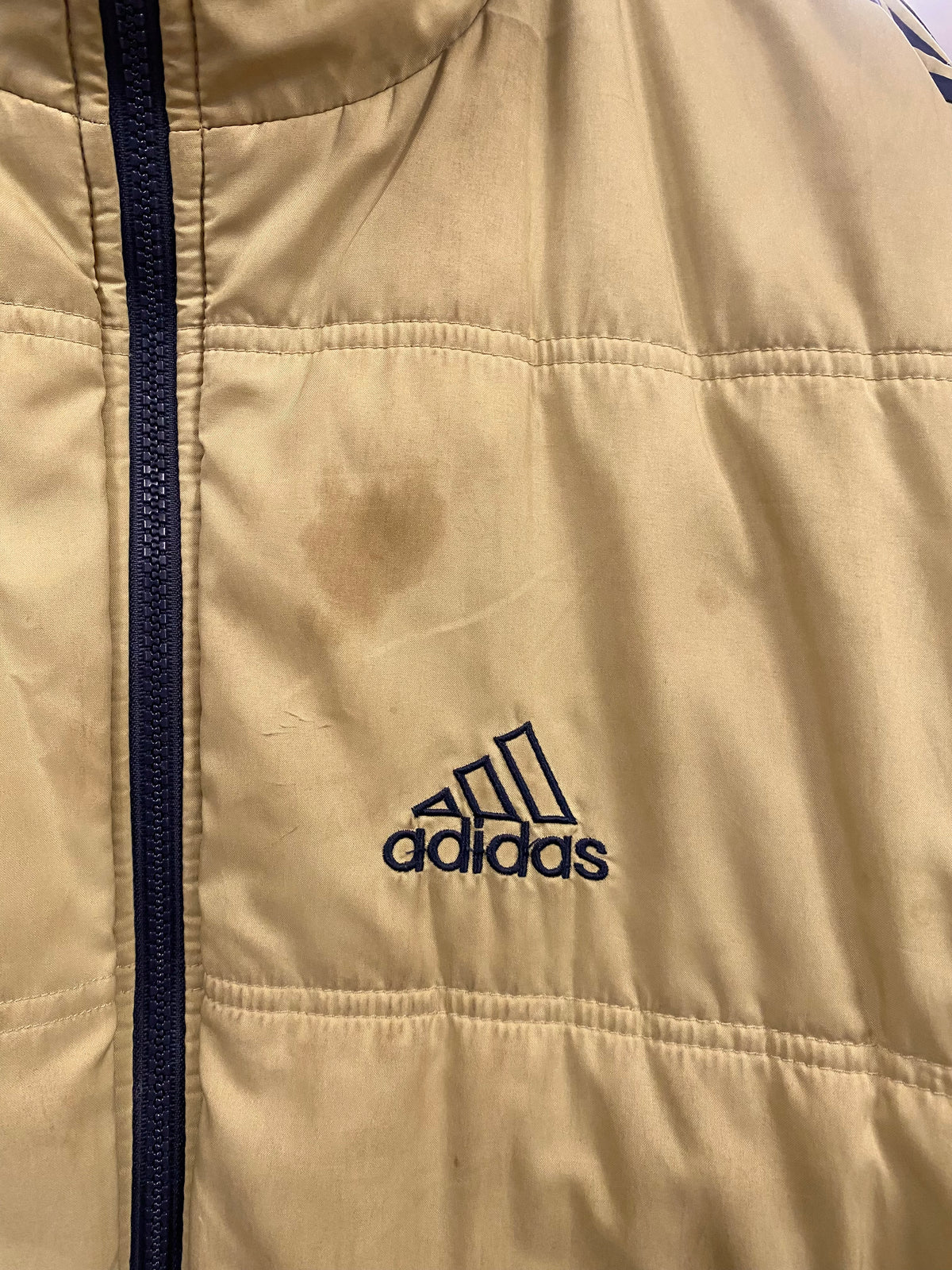 [XL] Y2K Adidas Reversable Blue/Gold Jacket