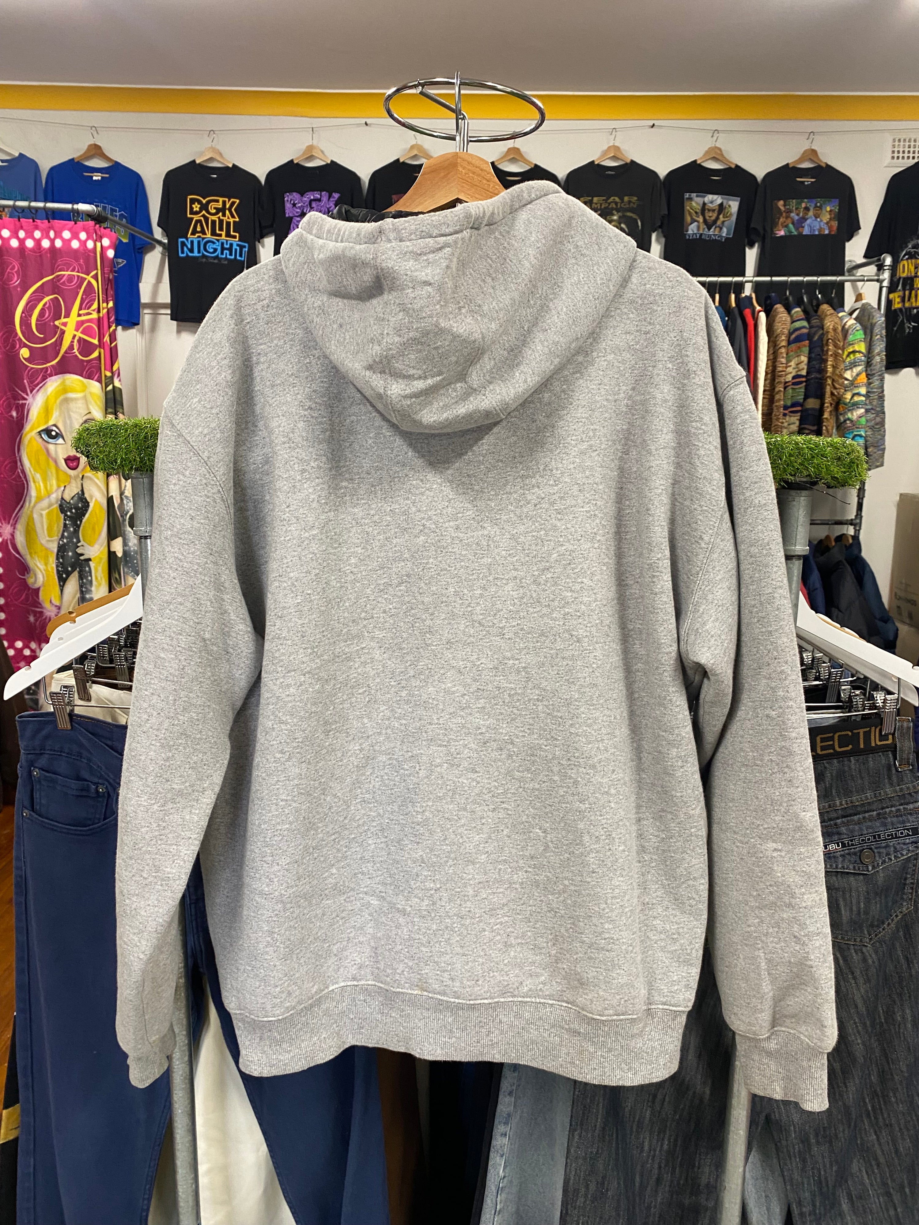 [2XL] Dickies Grey Quilt-Lined Zip Hoodie