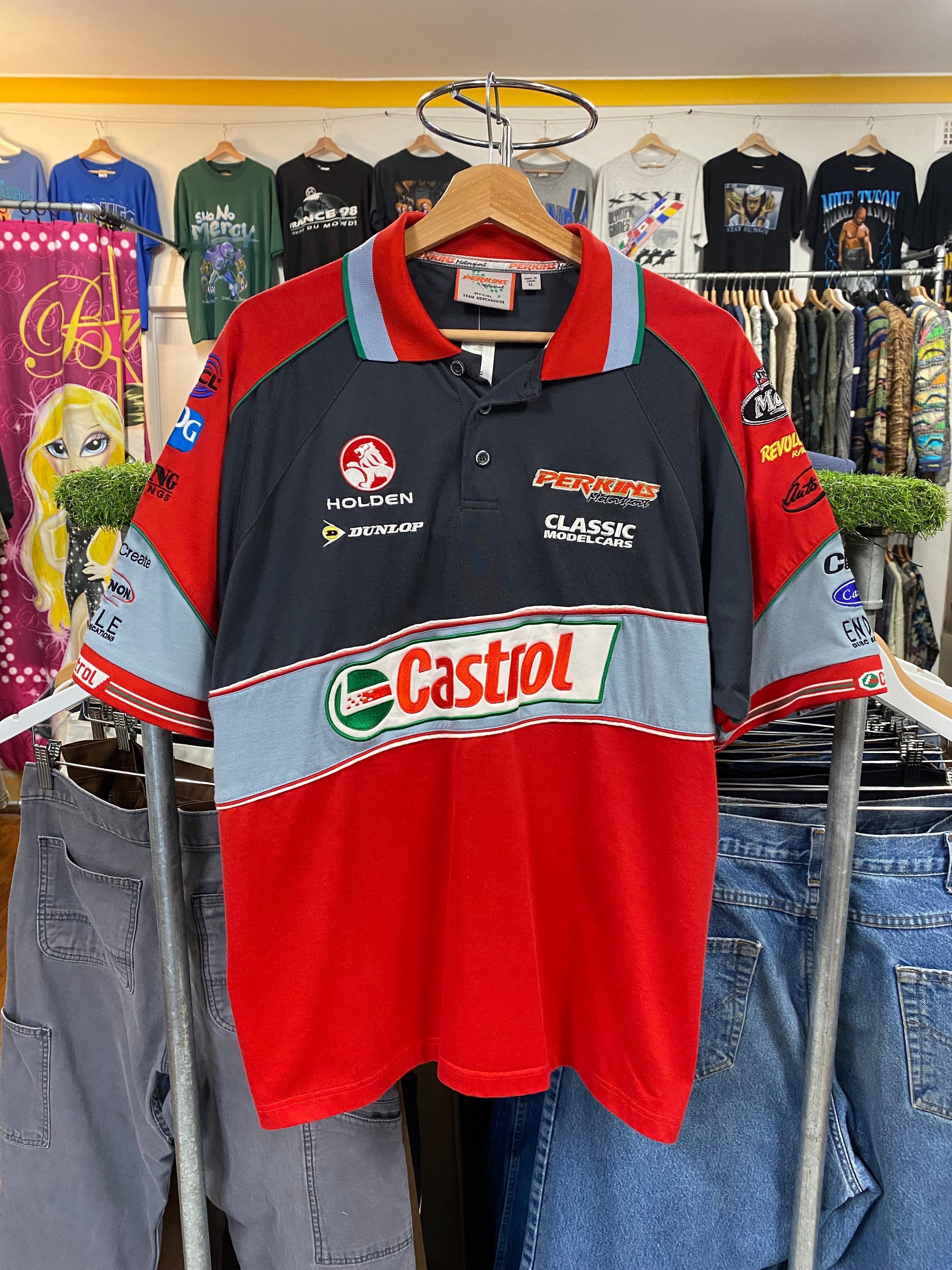 [XL] Castrol x Holden Heavy Embroidered Polo Shirt