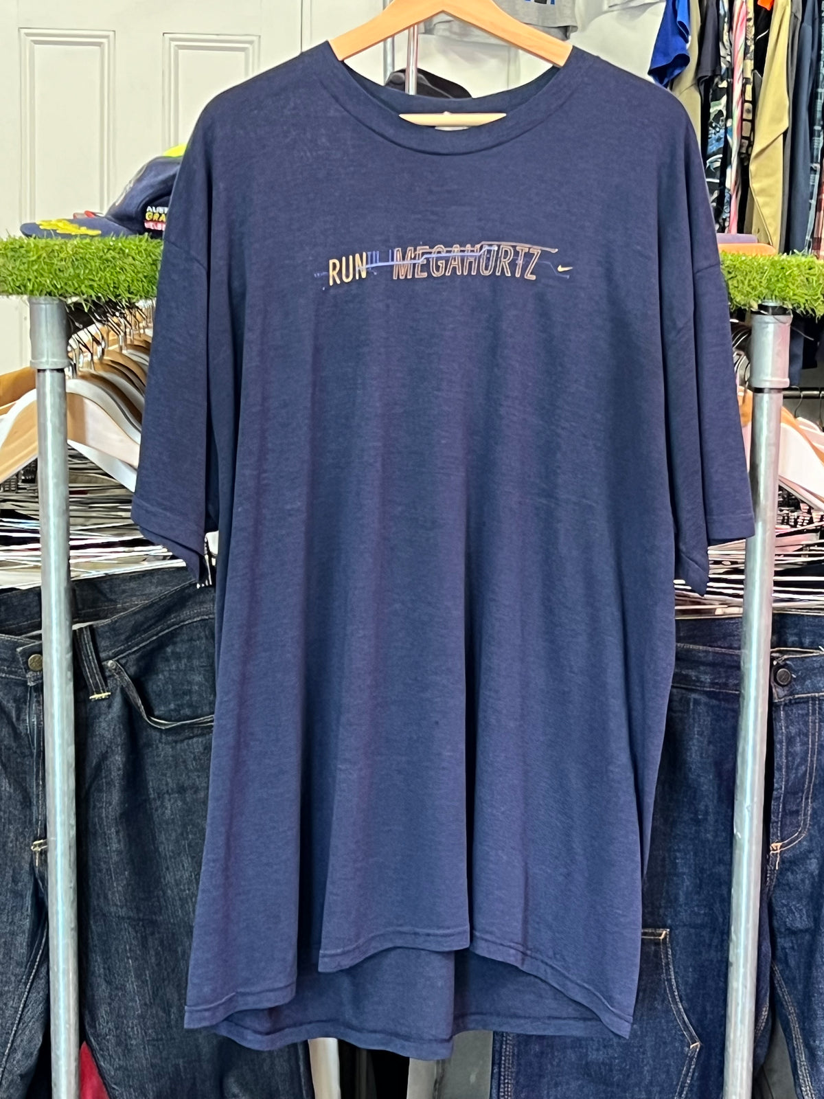XL - Nike Run Megahurtz Shoe Circutboard Double Sided Tshirt