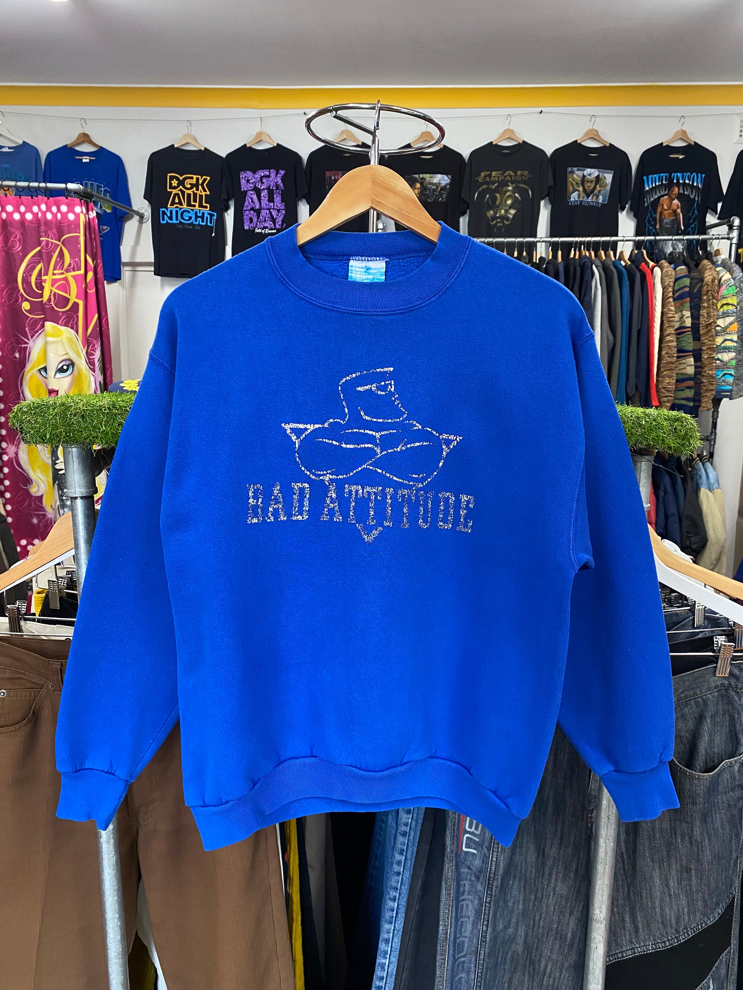 [S] Vintage Bad Attitude Blue Jumper