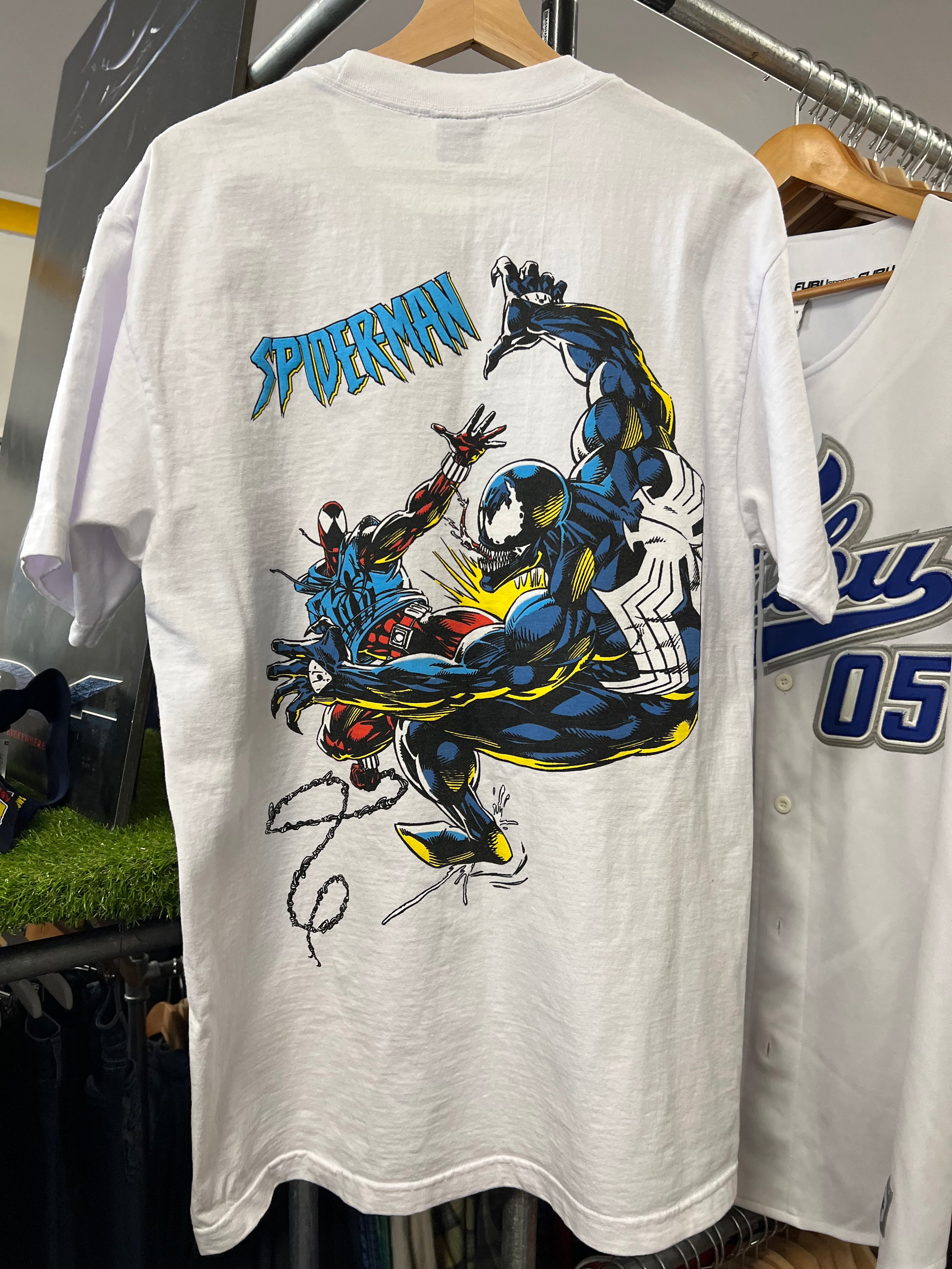 [XL] BNWT 2020 M.A.D Spiderman x Venom Double Sided Tee