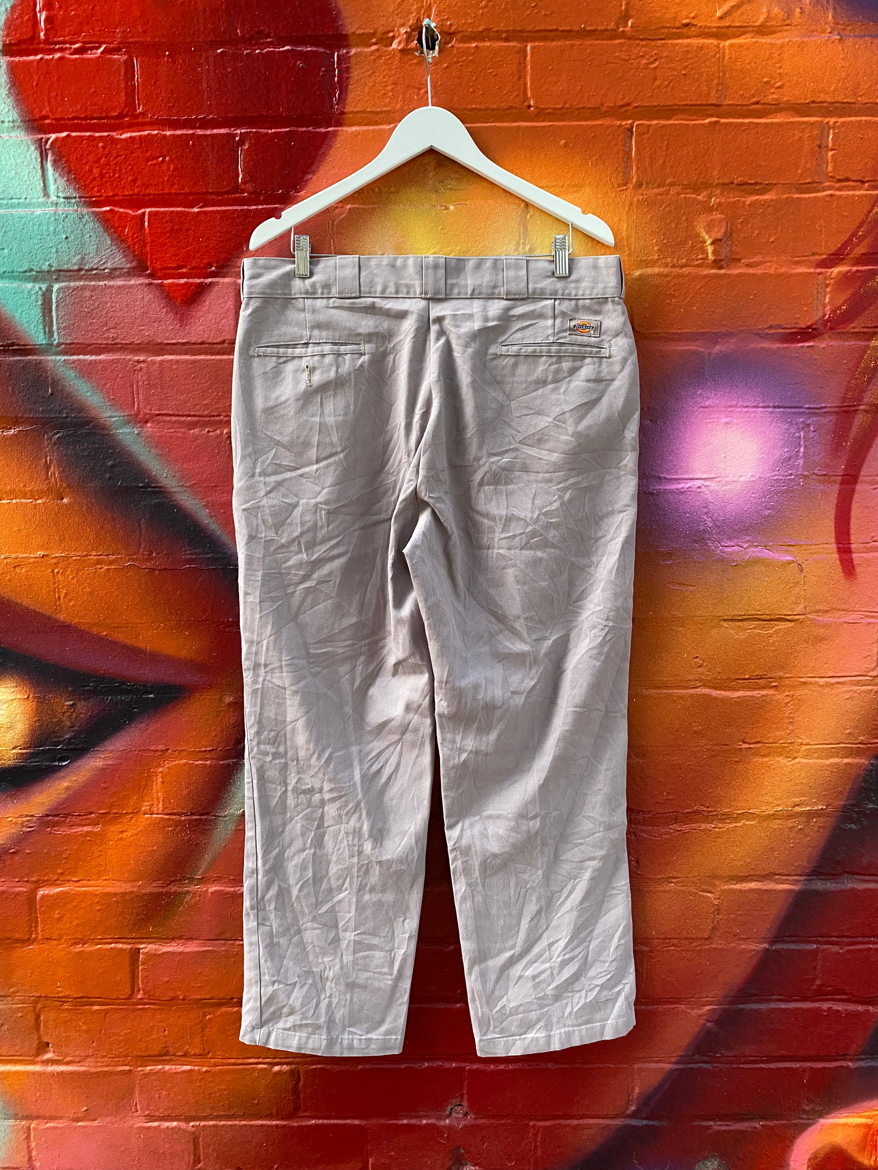 [38] Dickies Light Grey Work Pants D178