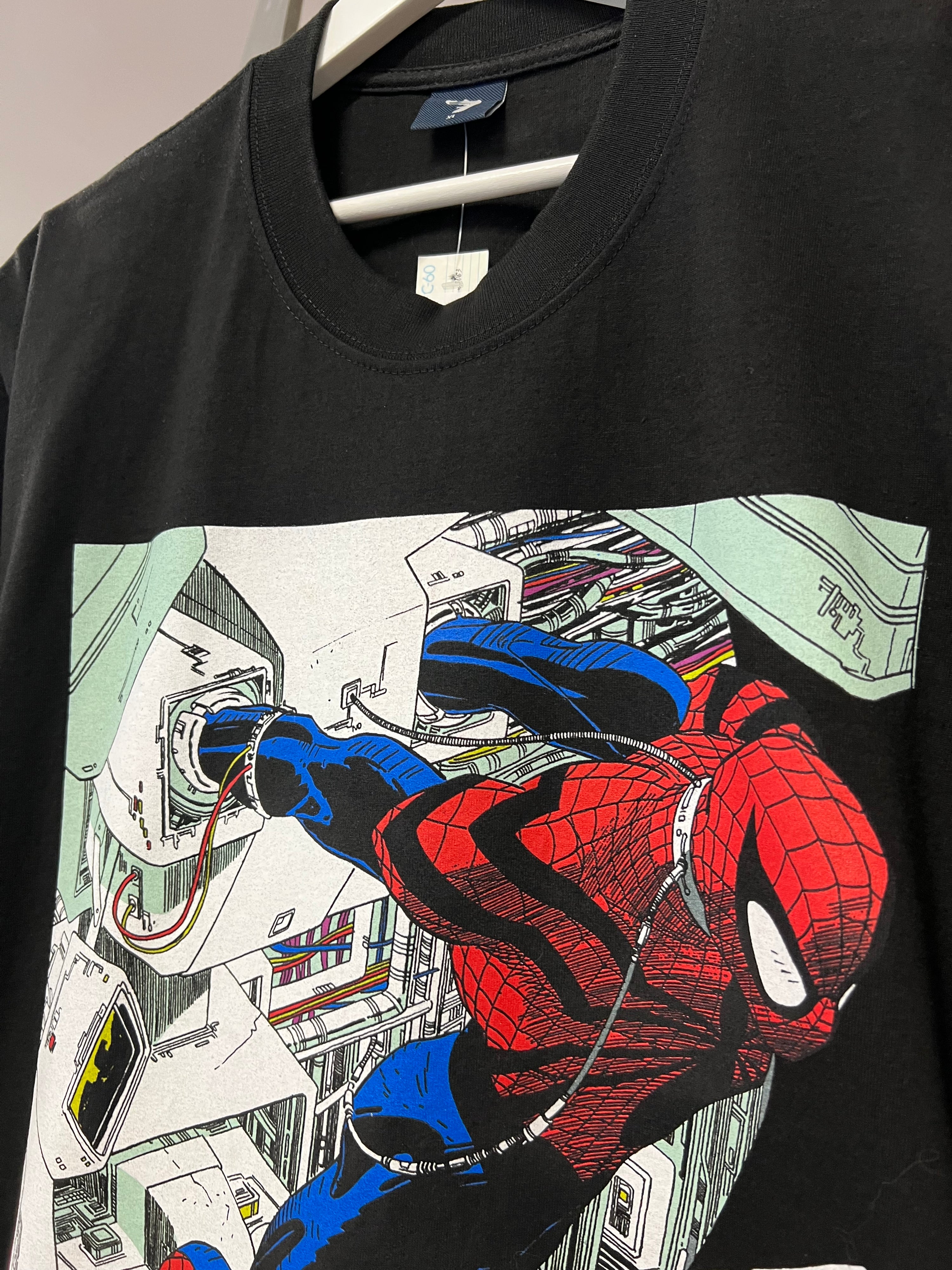 [XL] 2020 M.A.D Spiderman Comic Panel Double Sided Tee
