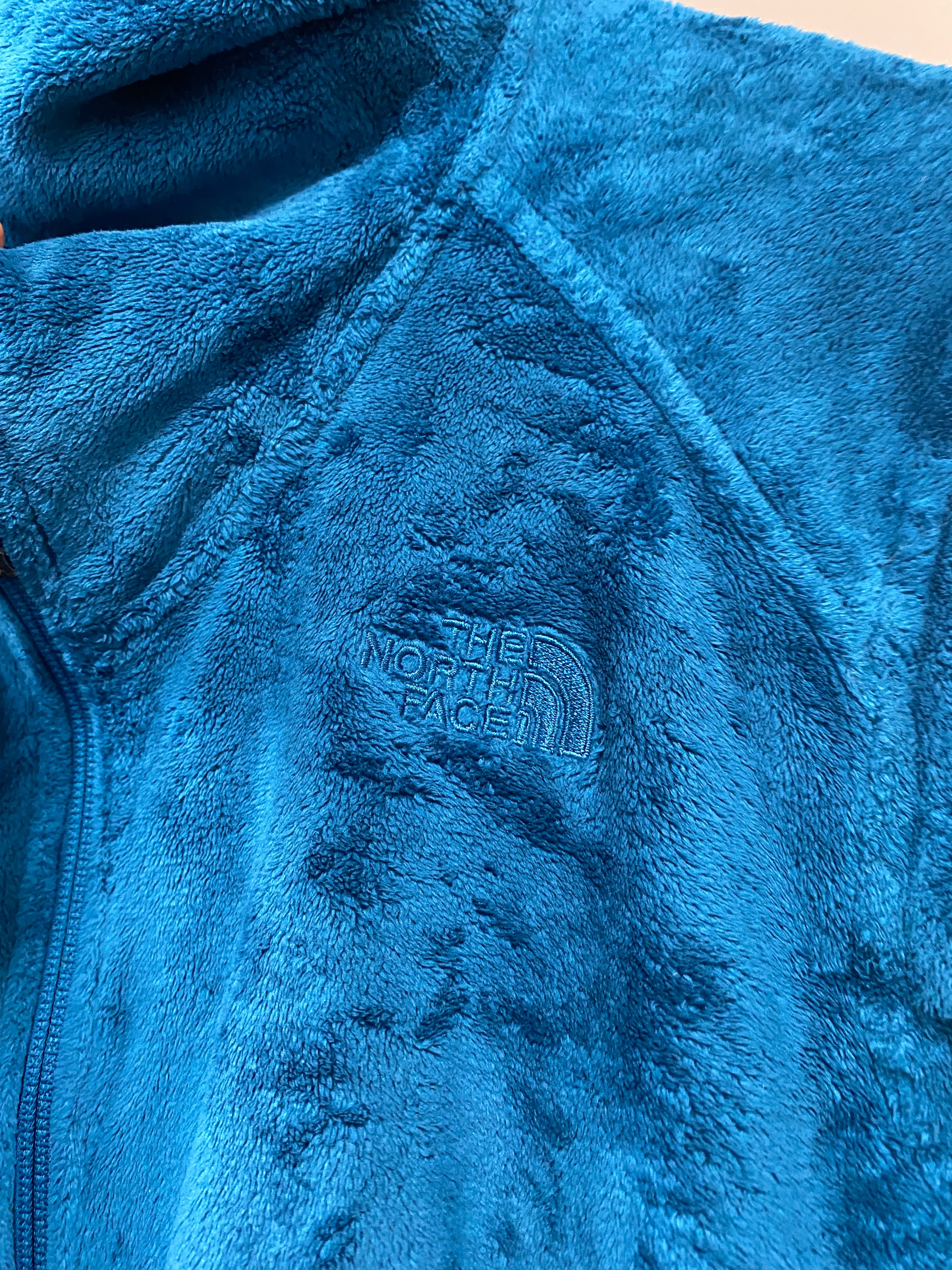 L - Ladies The North Face Turquoise Zip Up Fleece