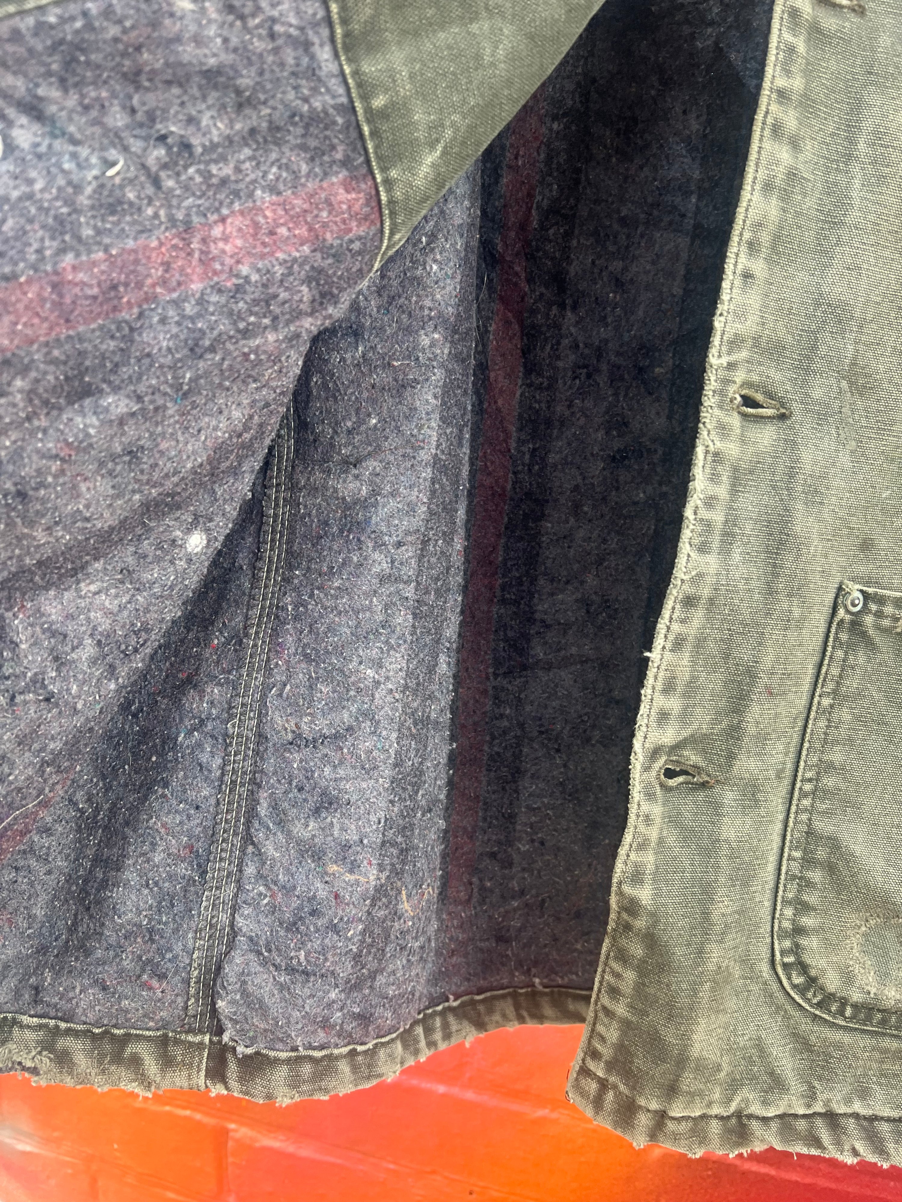 [2XL] Vintage Carhartt Faded Green Chore Jacket