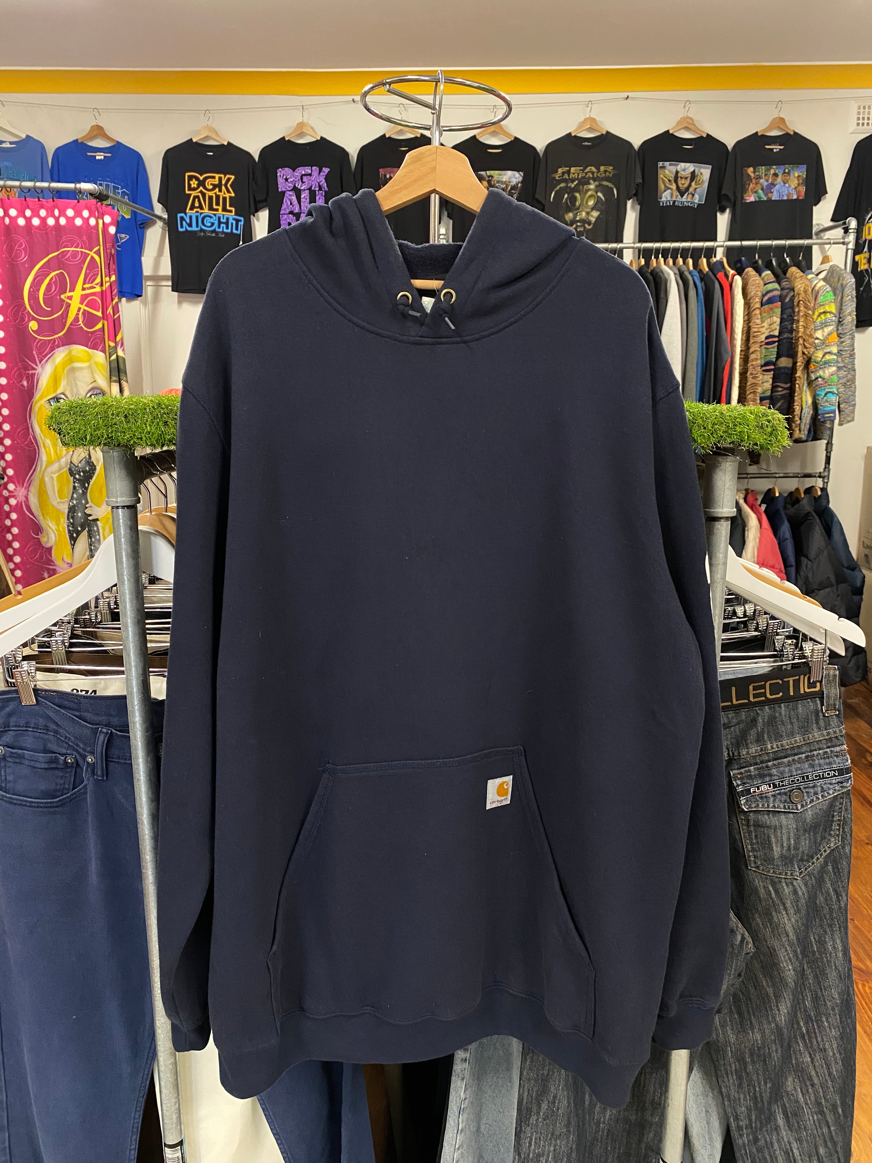 [XLT] Carhartt Sleeve Hit Blue Hoodie