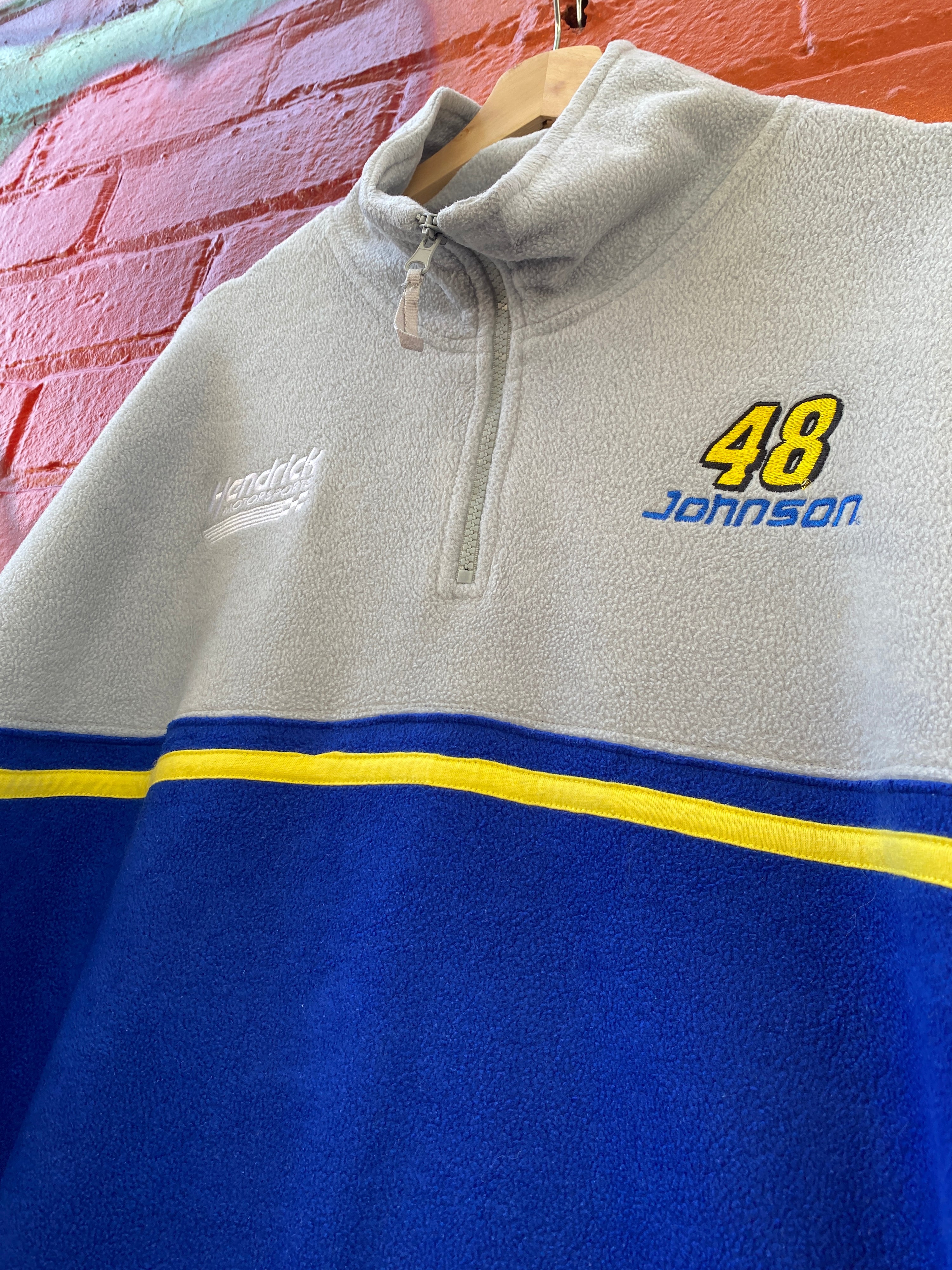 XL - 48 Johnson Nascar Fleece 1/4 Zip