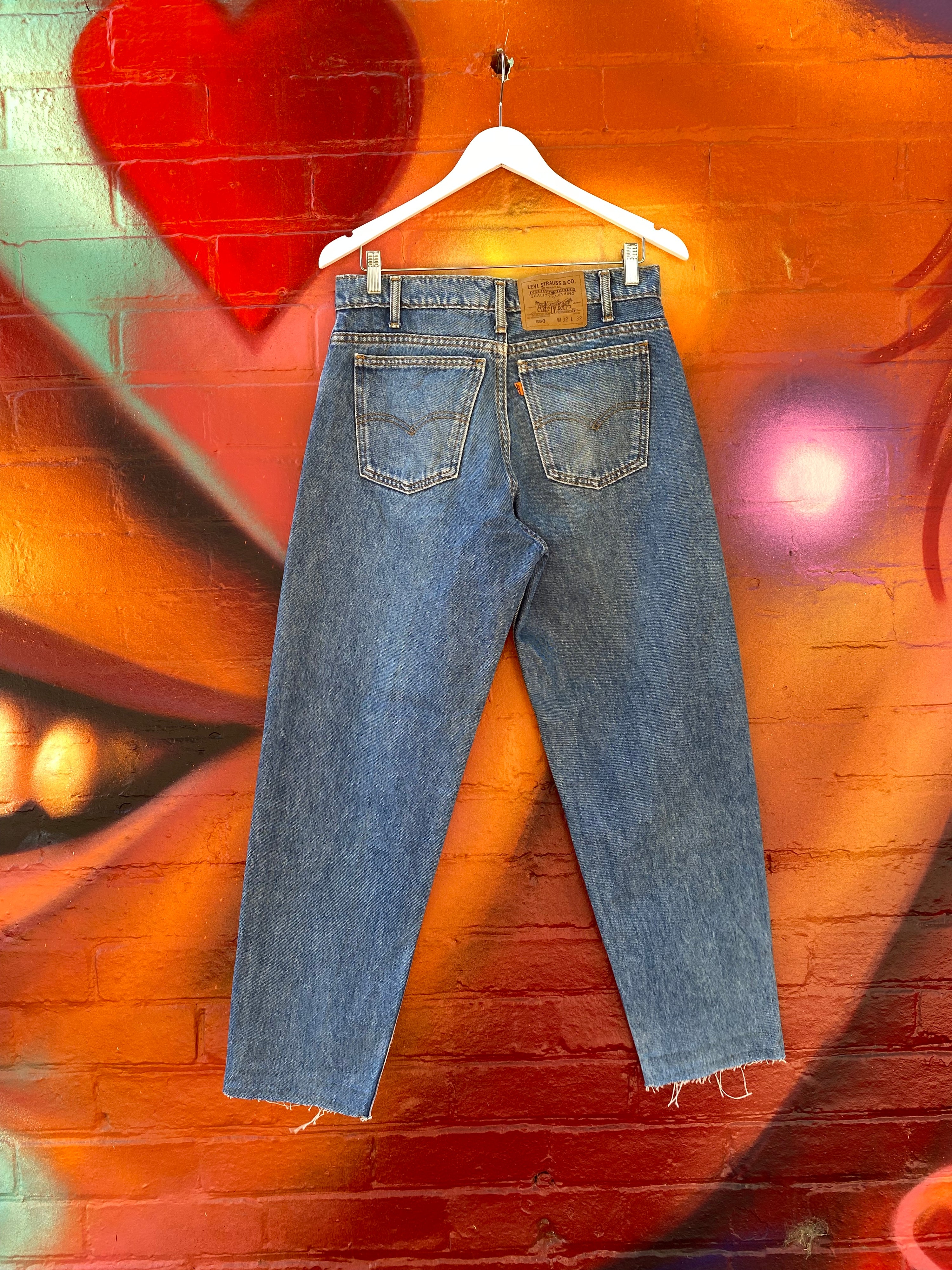 [32] Levis 550 Blue Denim Pants 32x32