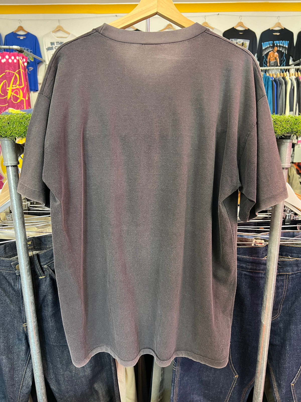 [L] 1990s Nike: Just Burn It Black Tshirt