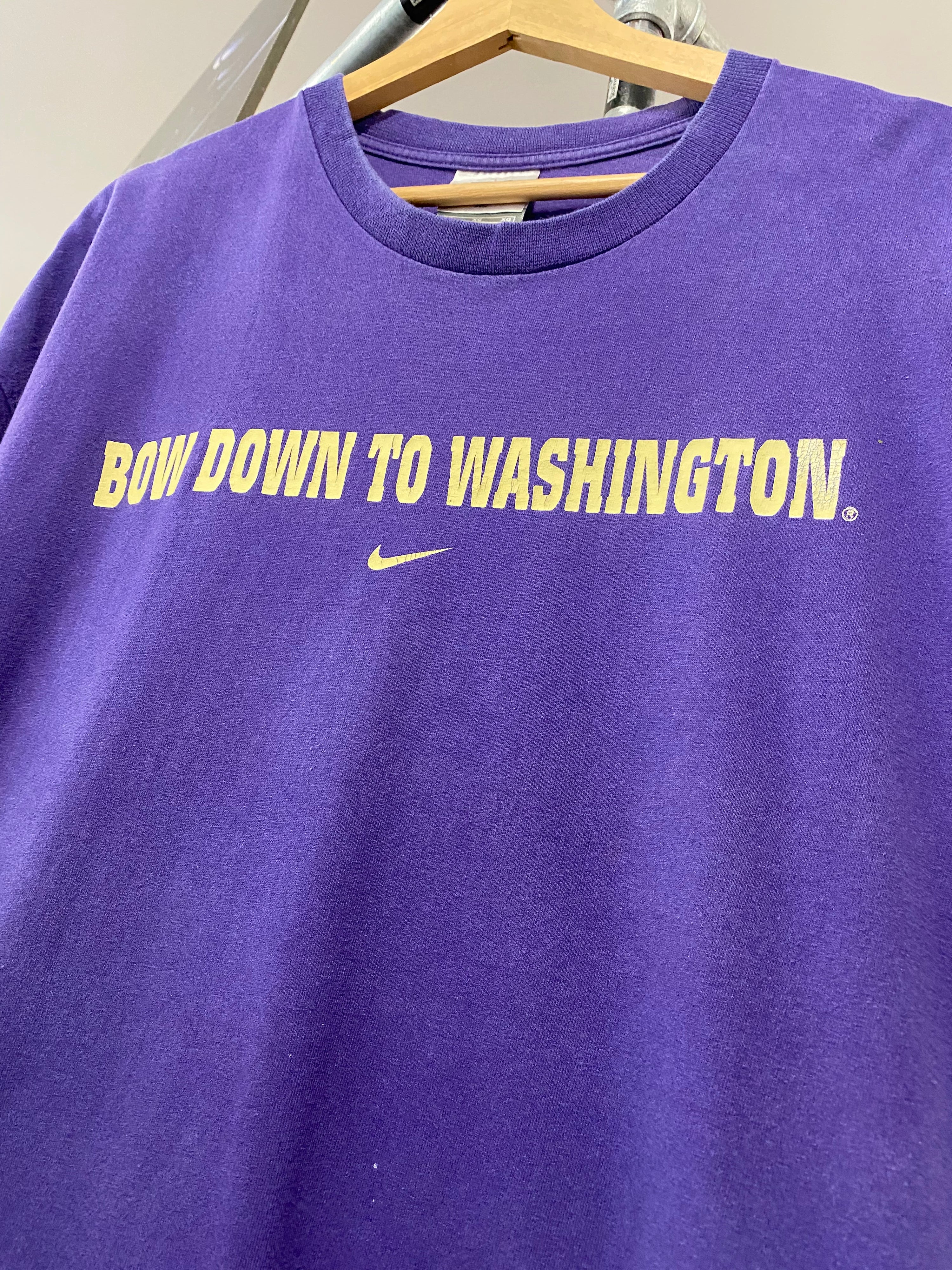 XL - Vintage Nike Team: Bow Down To Washington Purple DS