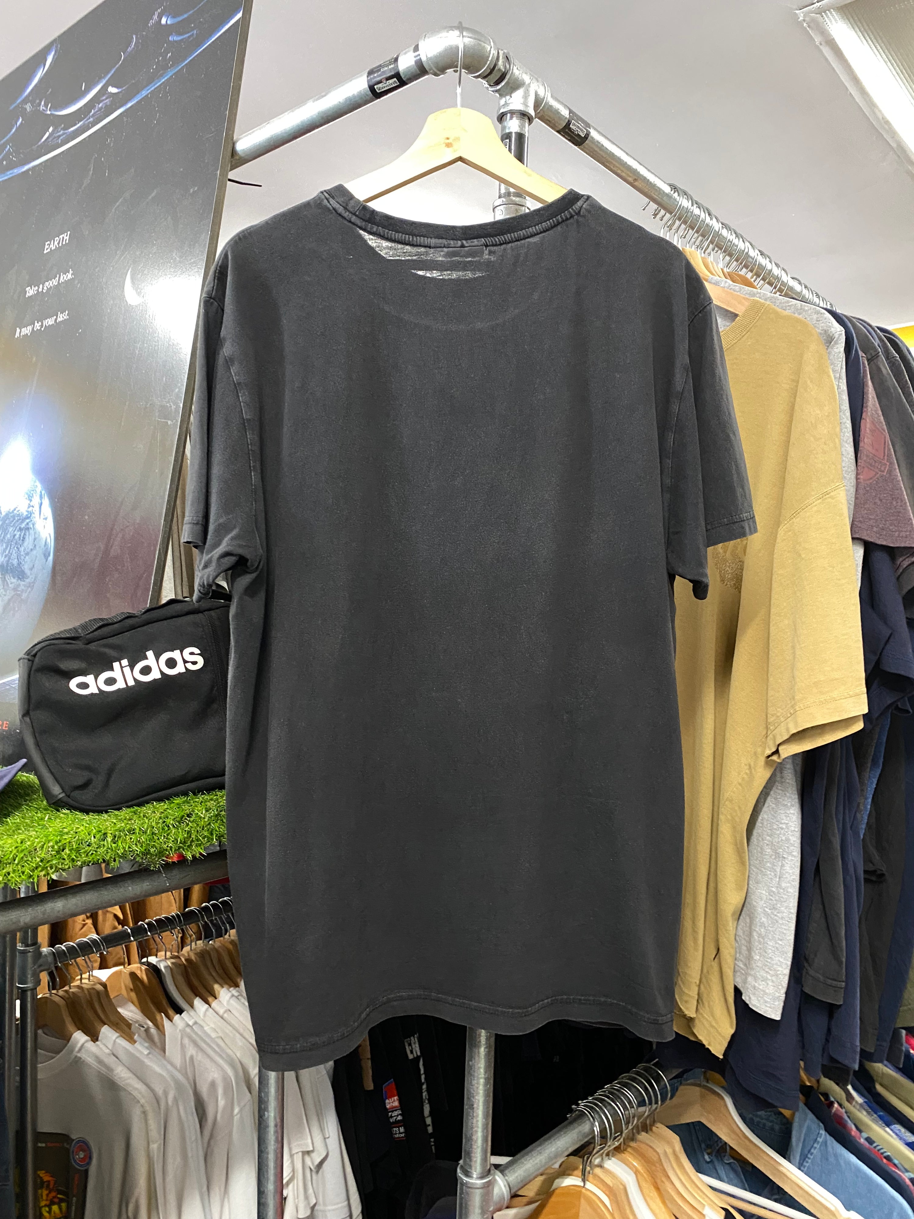 [XL] 2010 Superman Fire Logo Black Tee