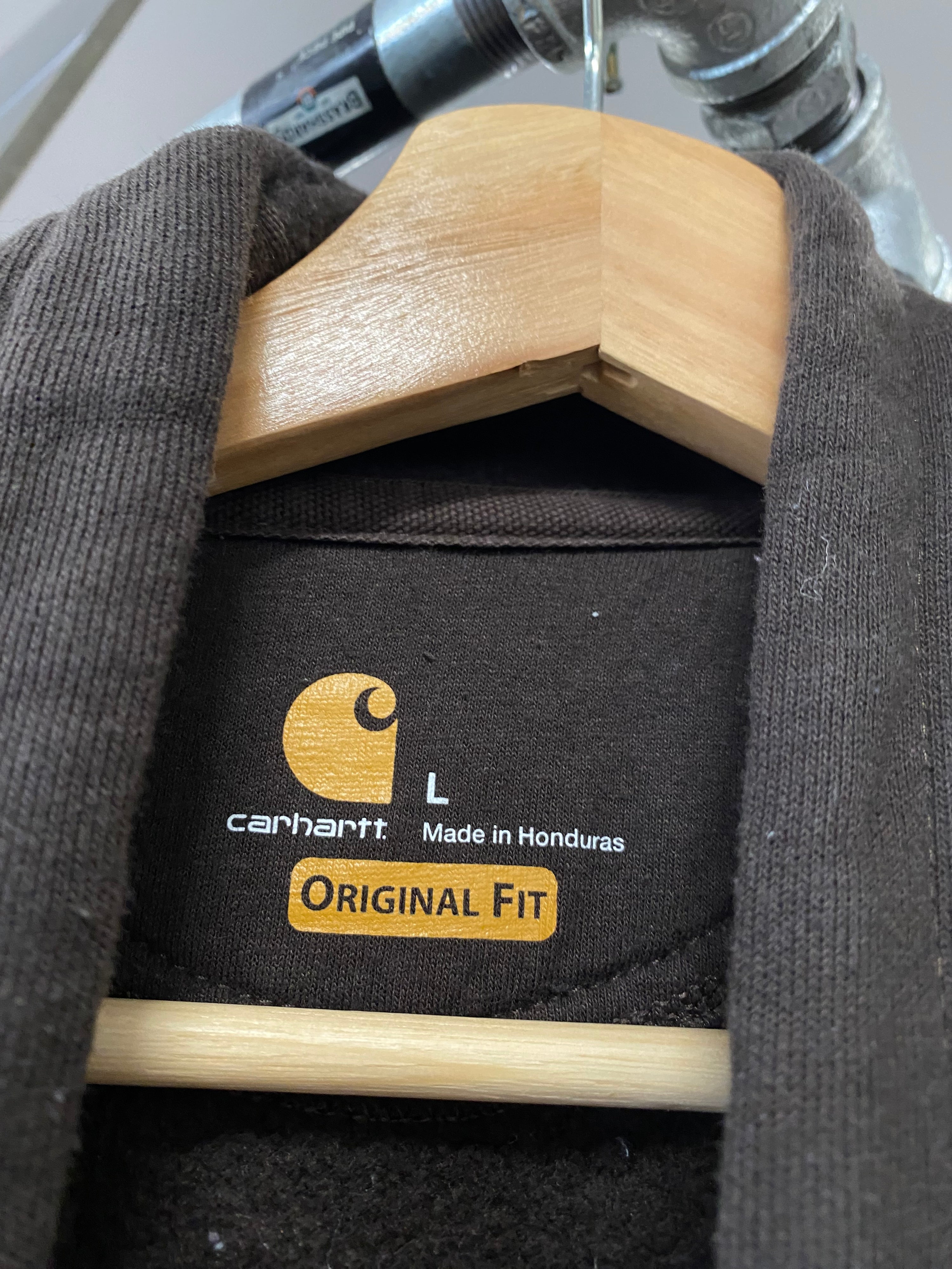 [L] Carhartt 'JE Peterson Electric' Brown Hoodie