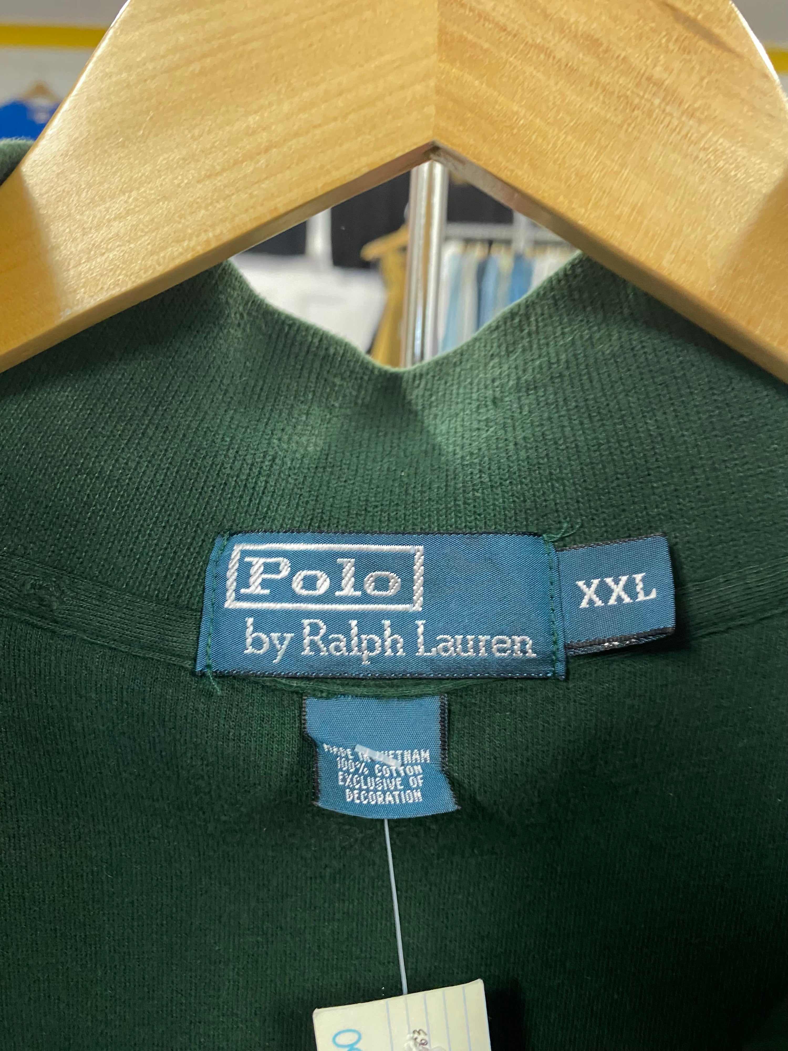 [2XL] Polo Ralph Lauren Green 1/4 Zip
